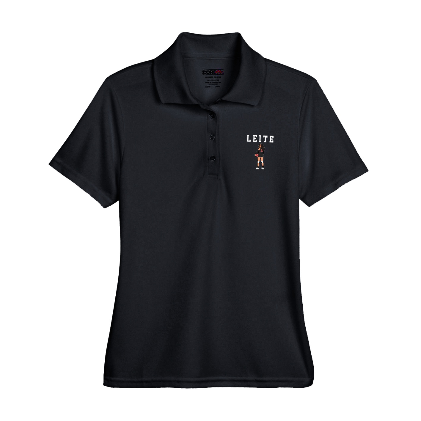 Womens Performance Polo — Shirsey in Black
