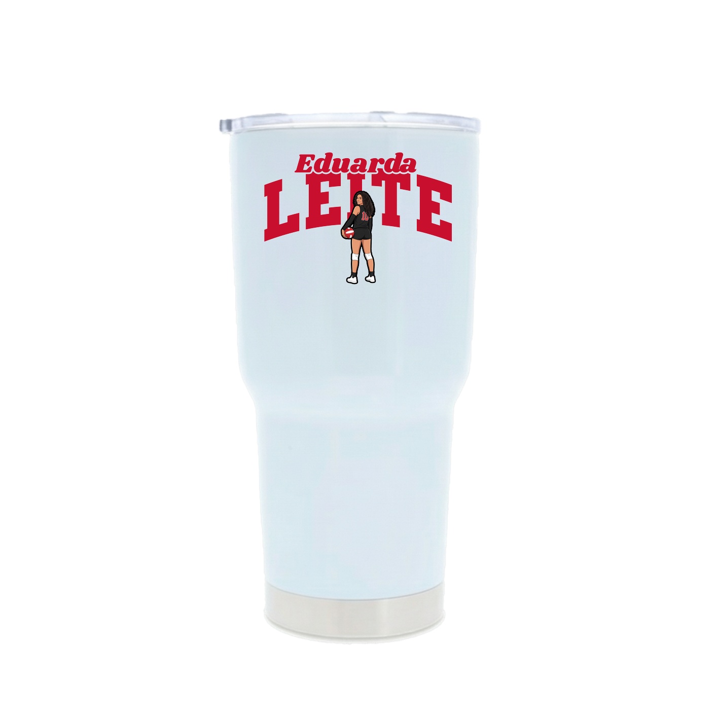 30oz Stainless Steel Tumbler — Signature Arch in White