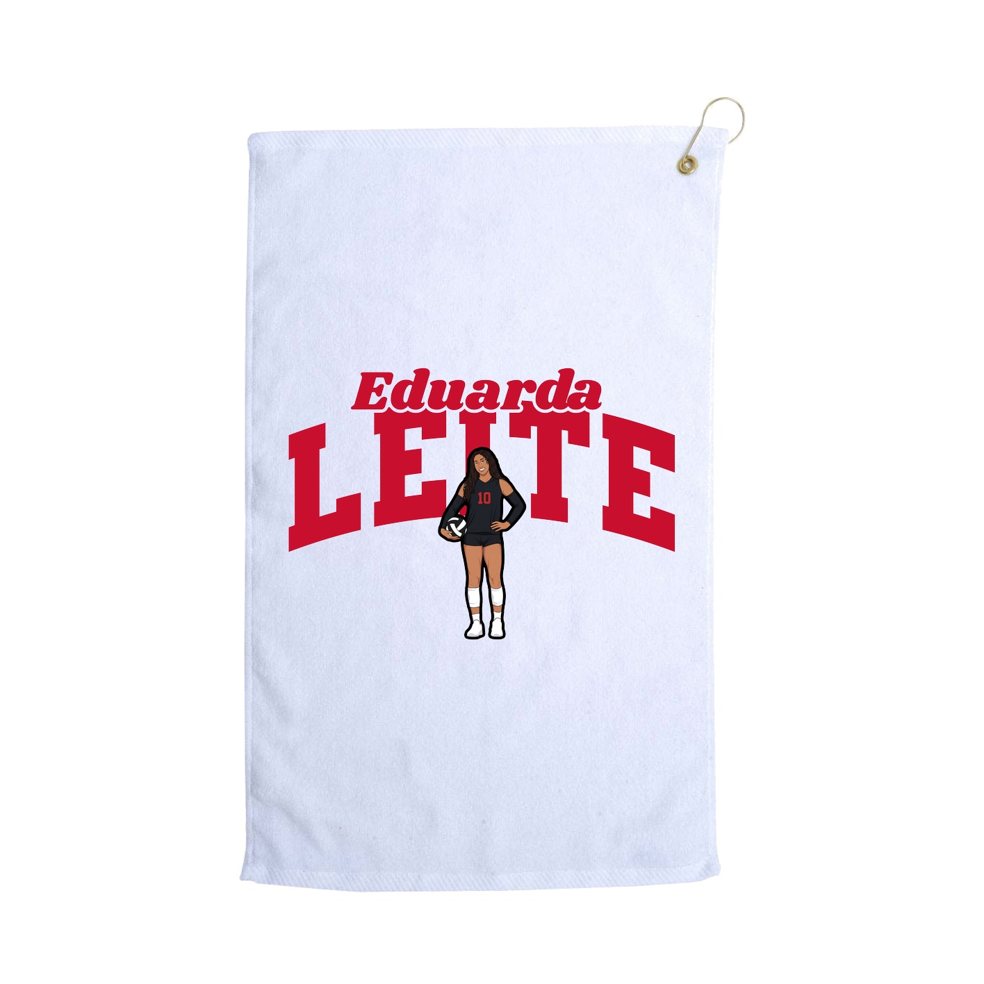 Golf Towel — Signature Arch in White