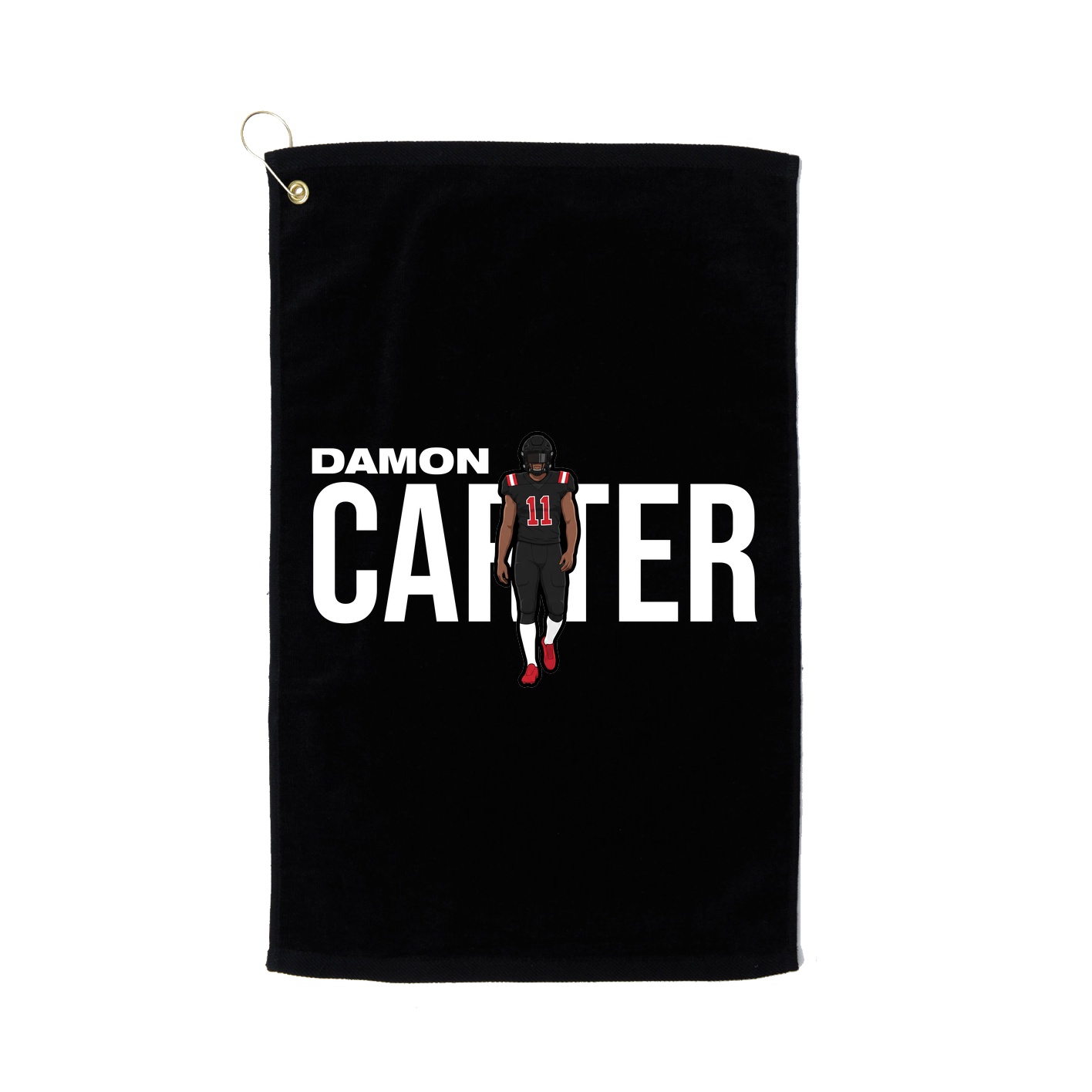 Golf Towel — Player Name in Black