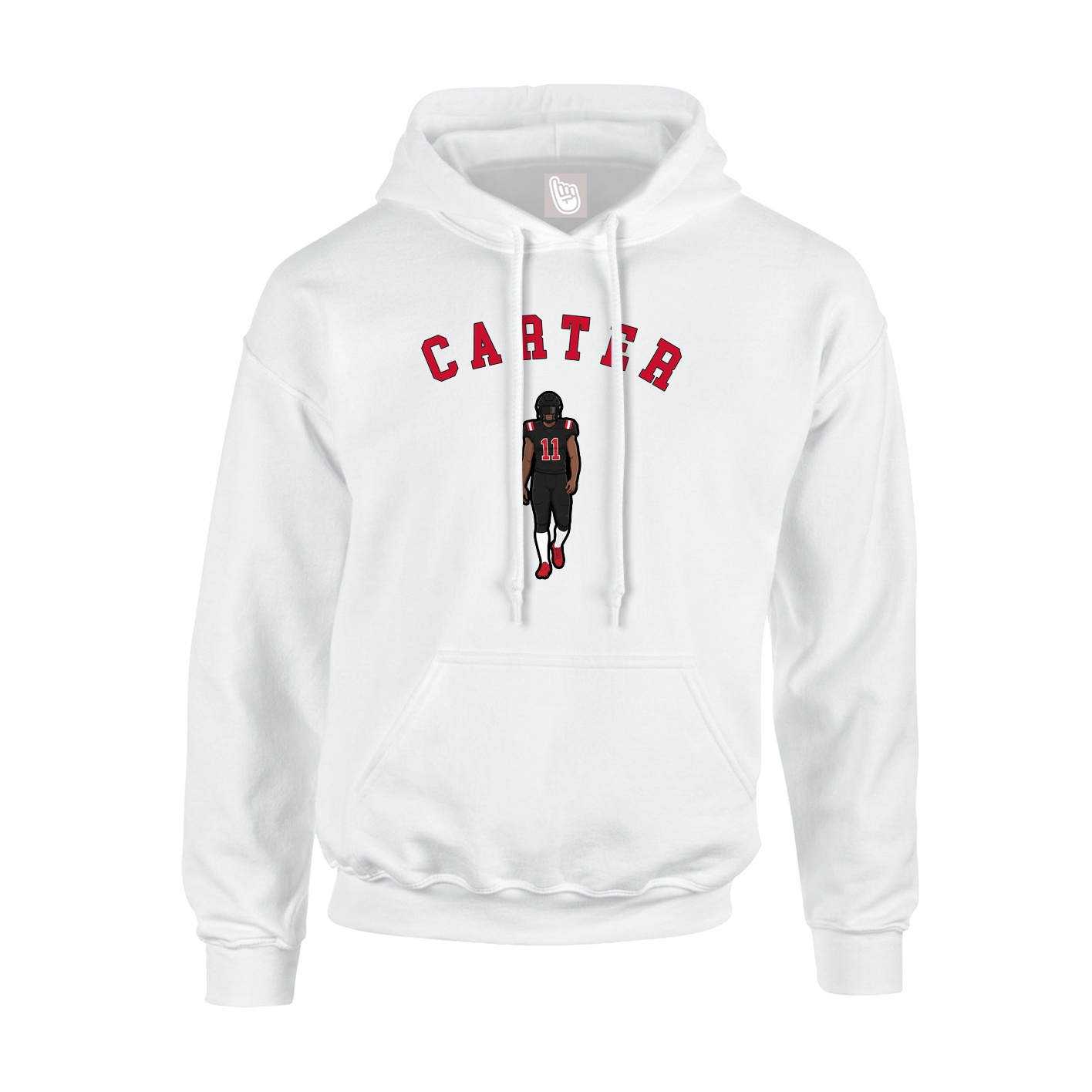 Hoodie — Shirsey Arch in White