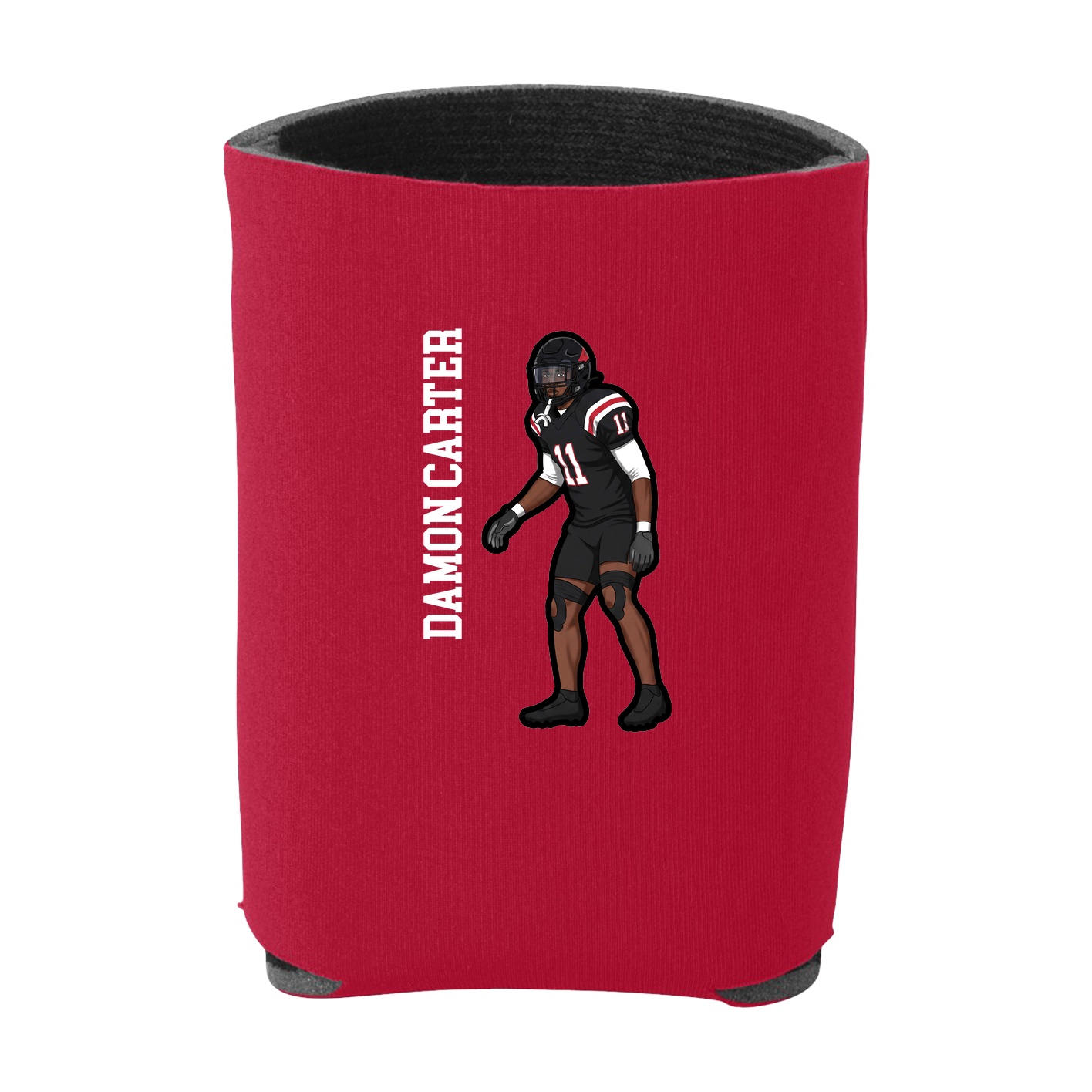 Can Holder — Name Vertical in Red
