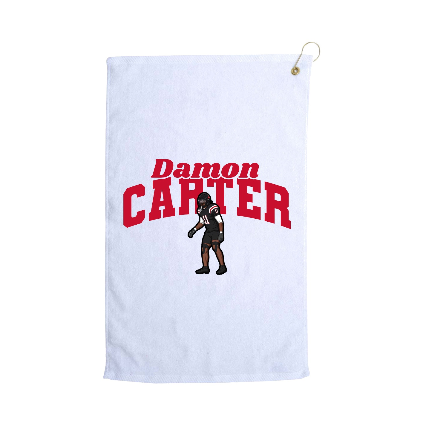 Golf Towel — Signature Arch in White