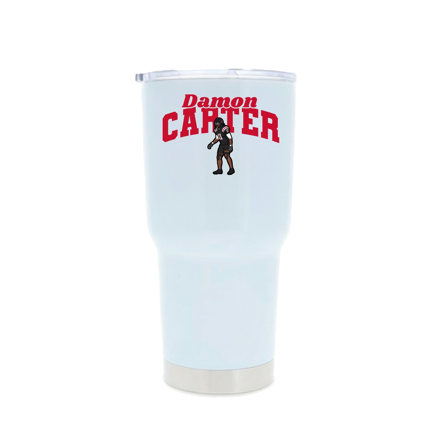30oz Stainless Steel Tumbler — Signature Arch in White