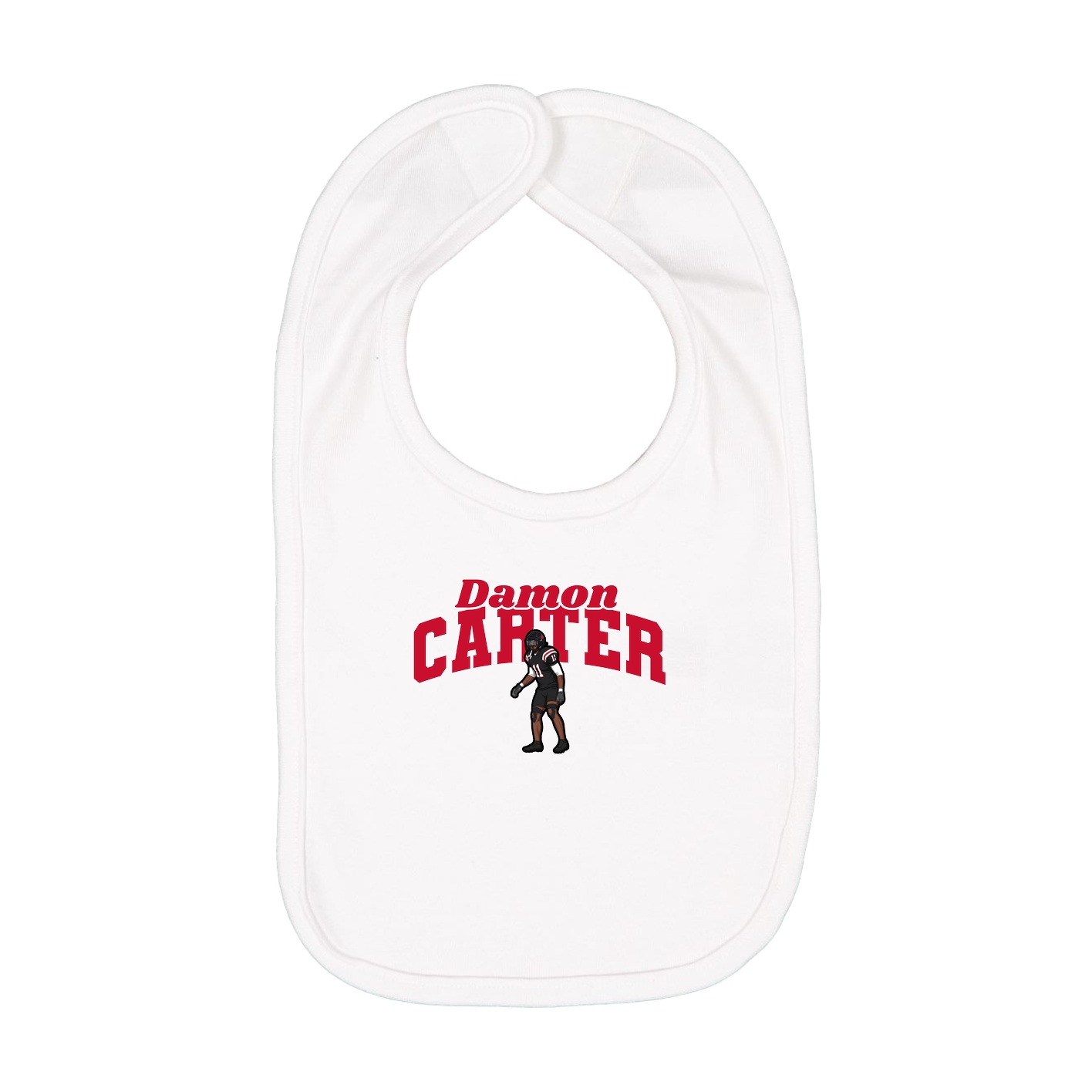 Infant Bib — Signature Arch in White