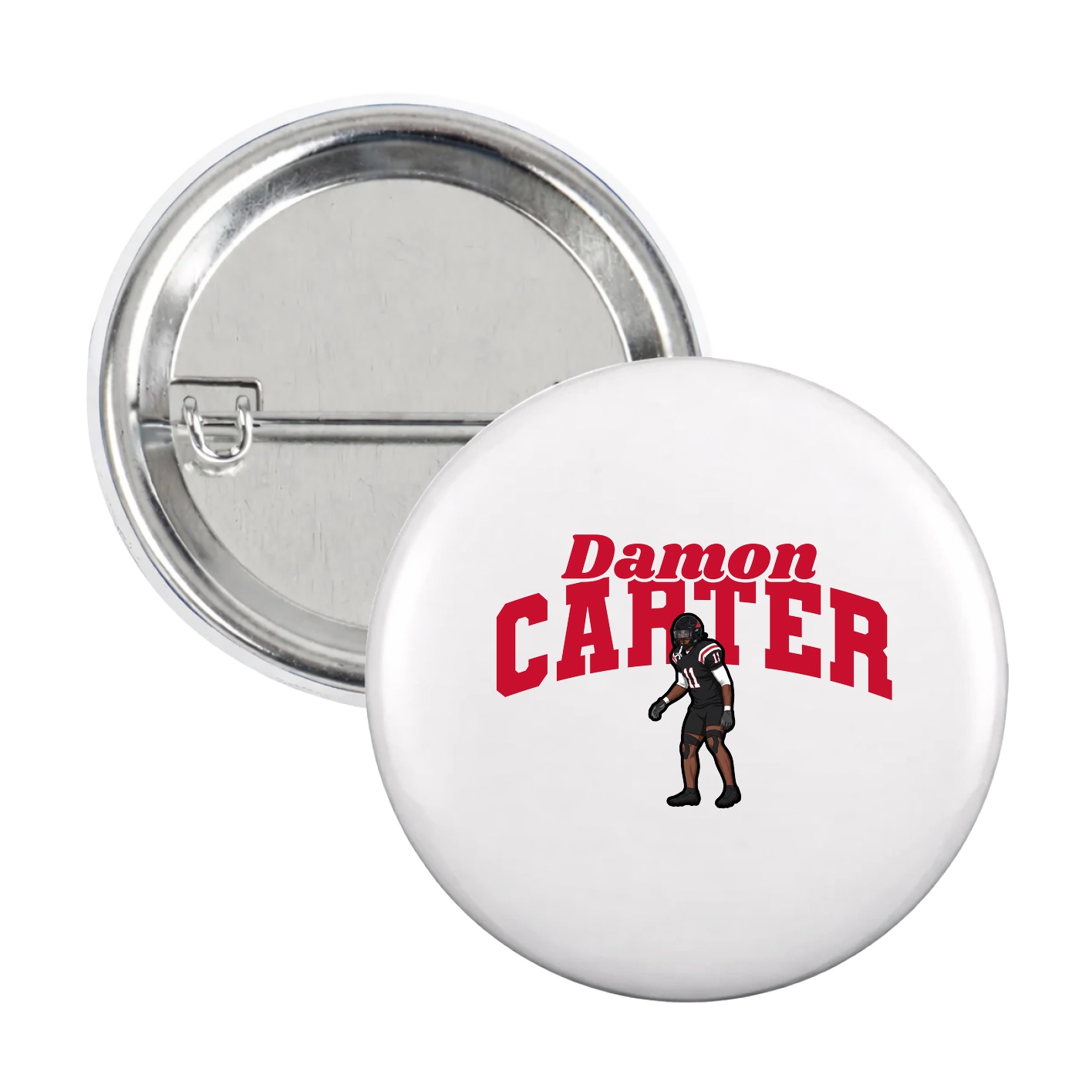 Game Day Button — Signature Arch in White