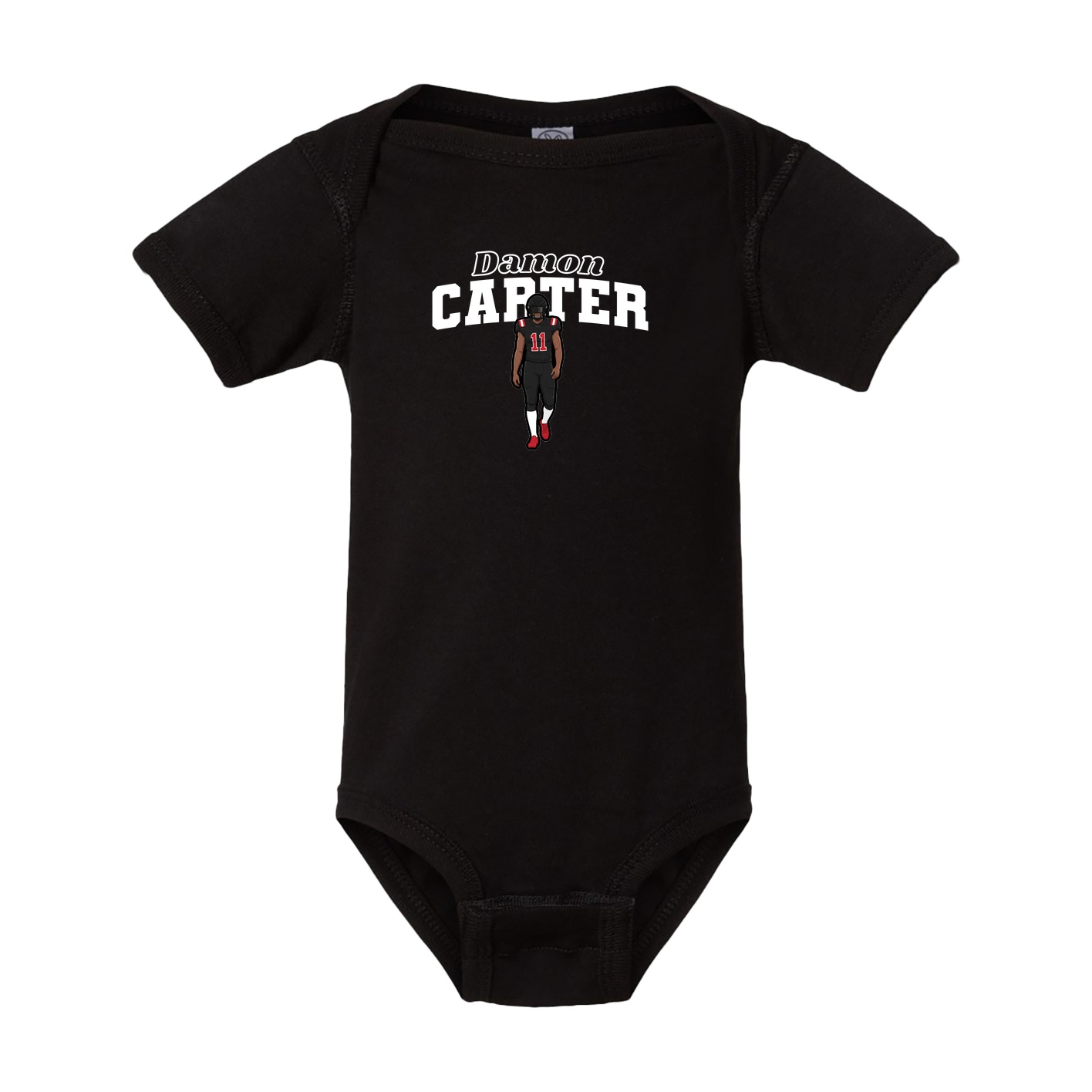 Baby Onesie — Name Arch in Black