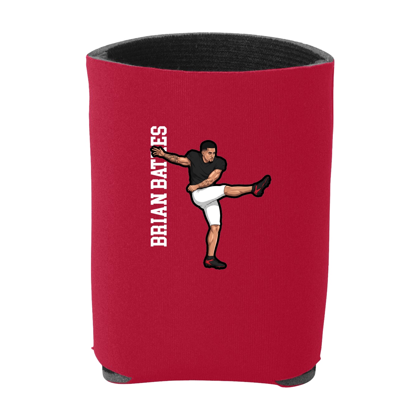 Can Holder — Name Vertical in Red