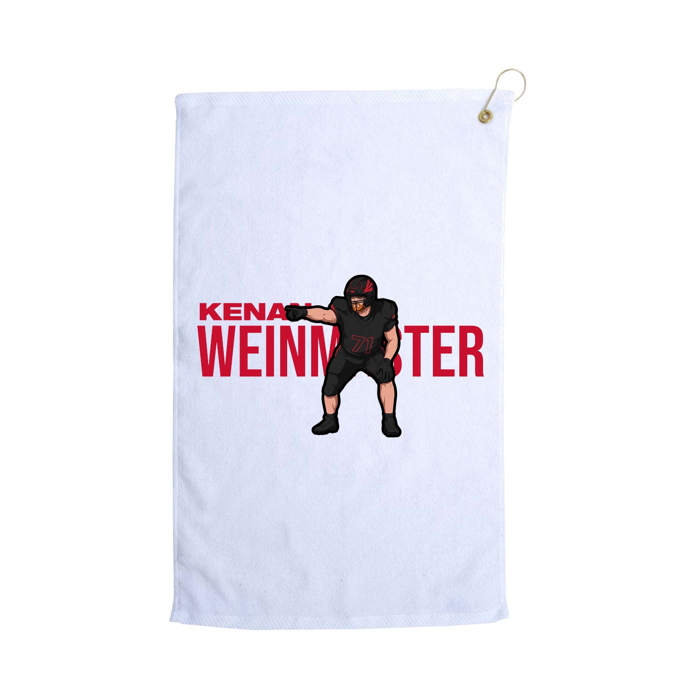 Golf Towel — Player Name in White