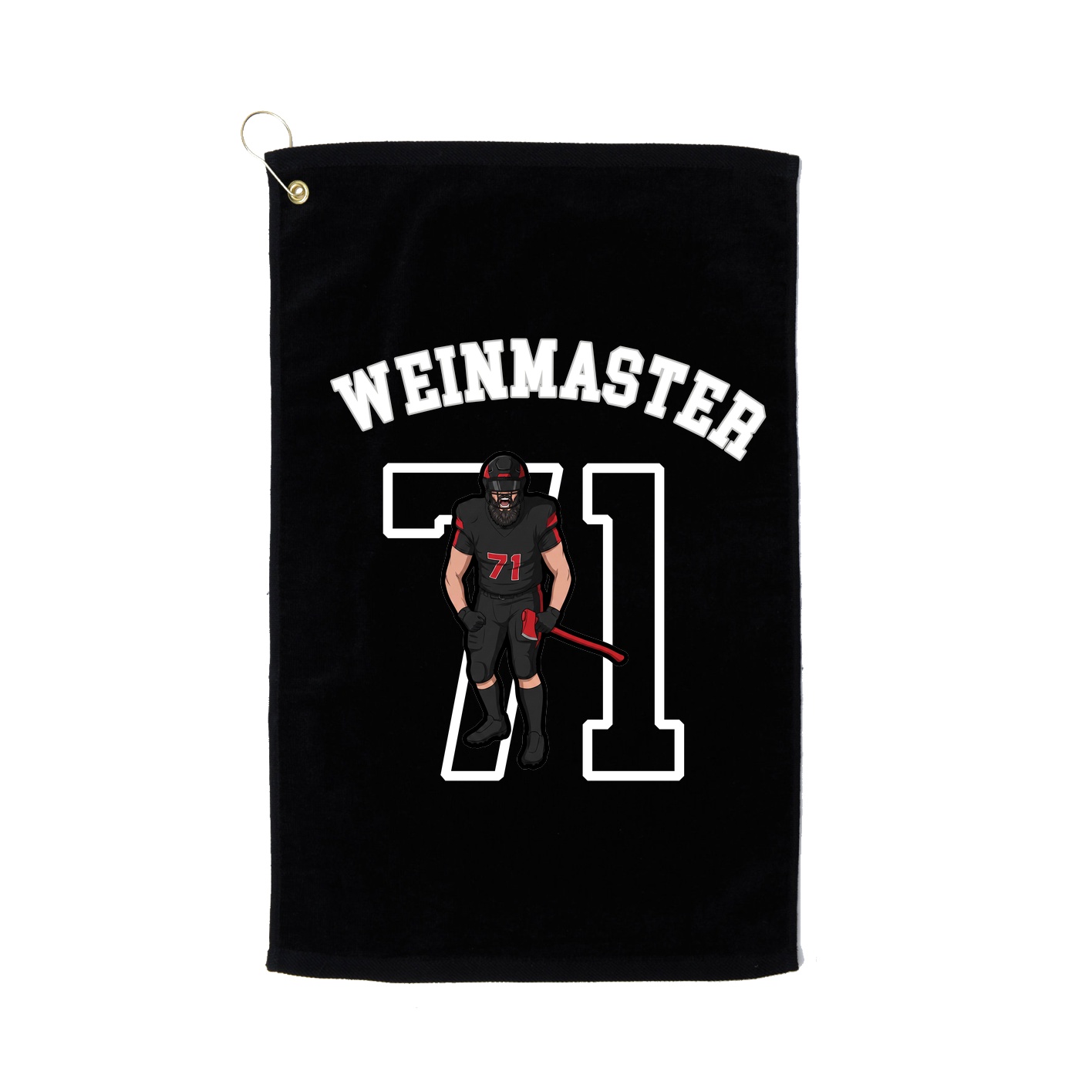 Golf Towel — Shirsey Arch in Black