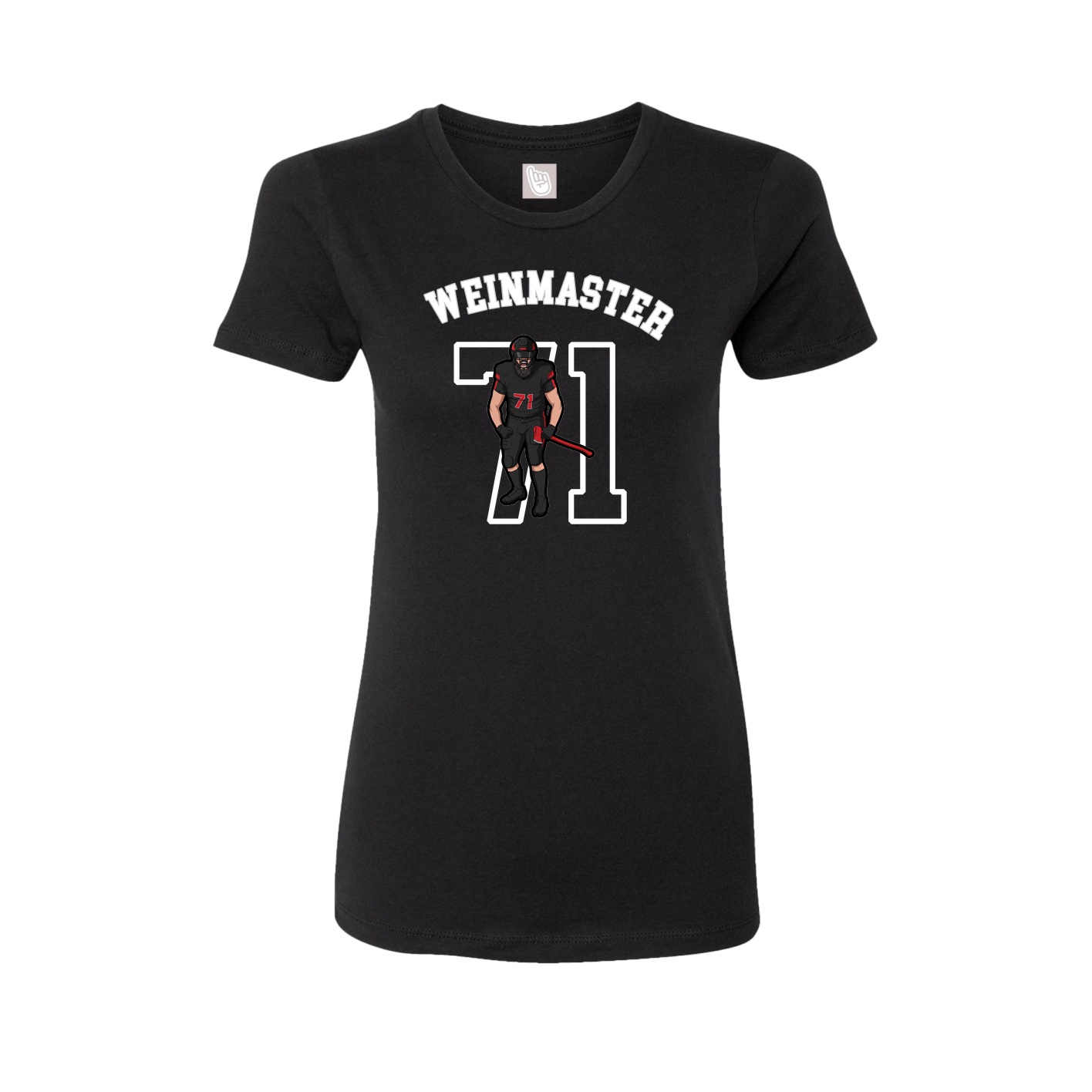 Fitted Women's Tee — Shirsey Arch in Black