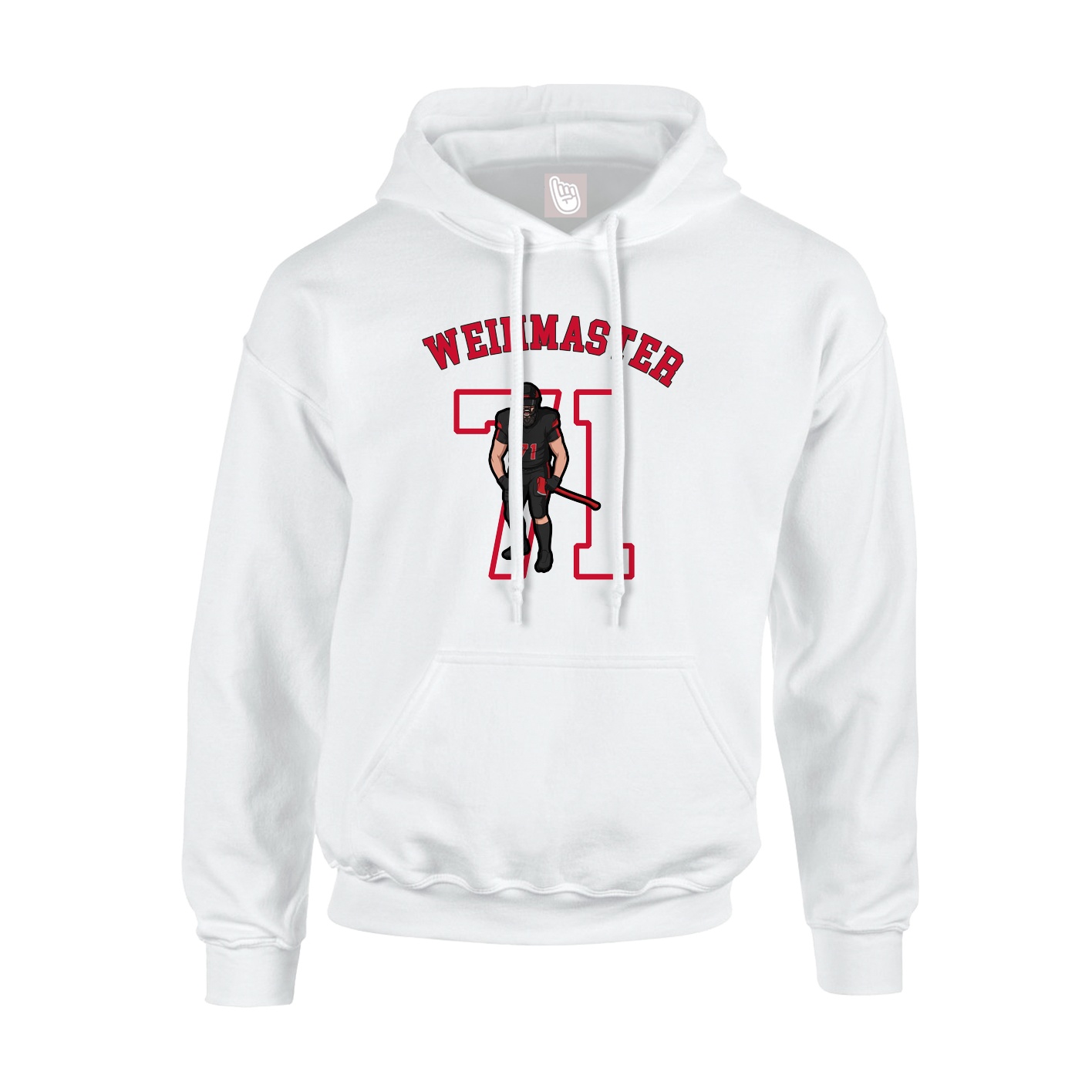 Hoodie — Shirsey Arch in White