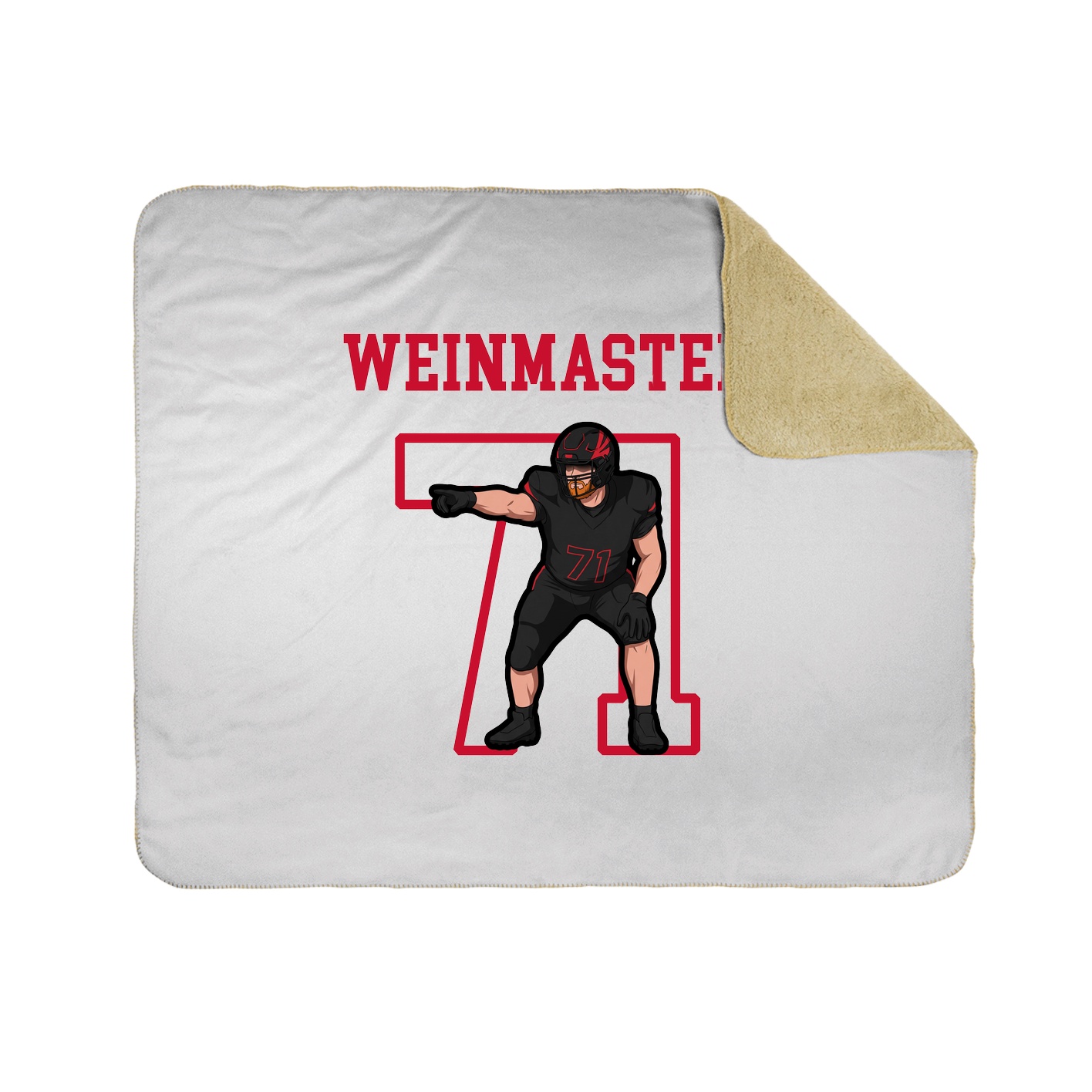 Throw Blanket — Shirsey in White