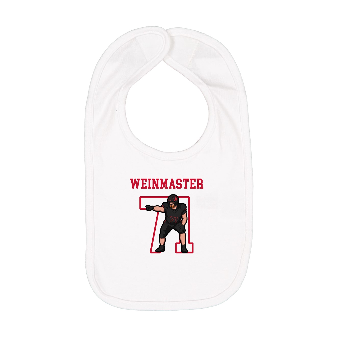 Infant Bib — Shirsey in White