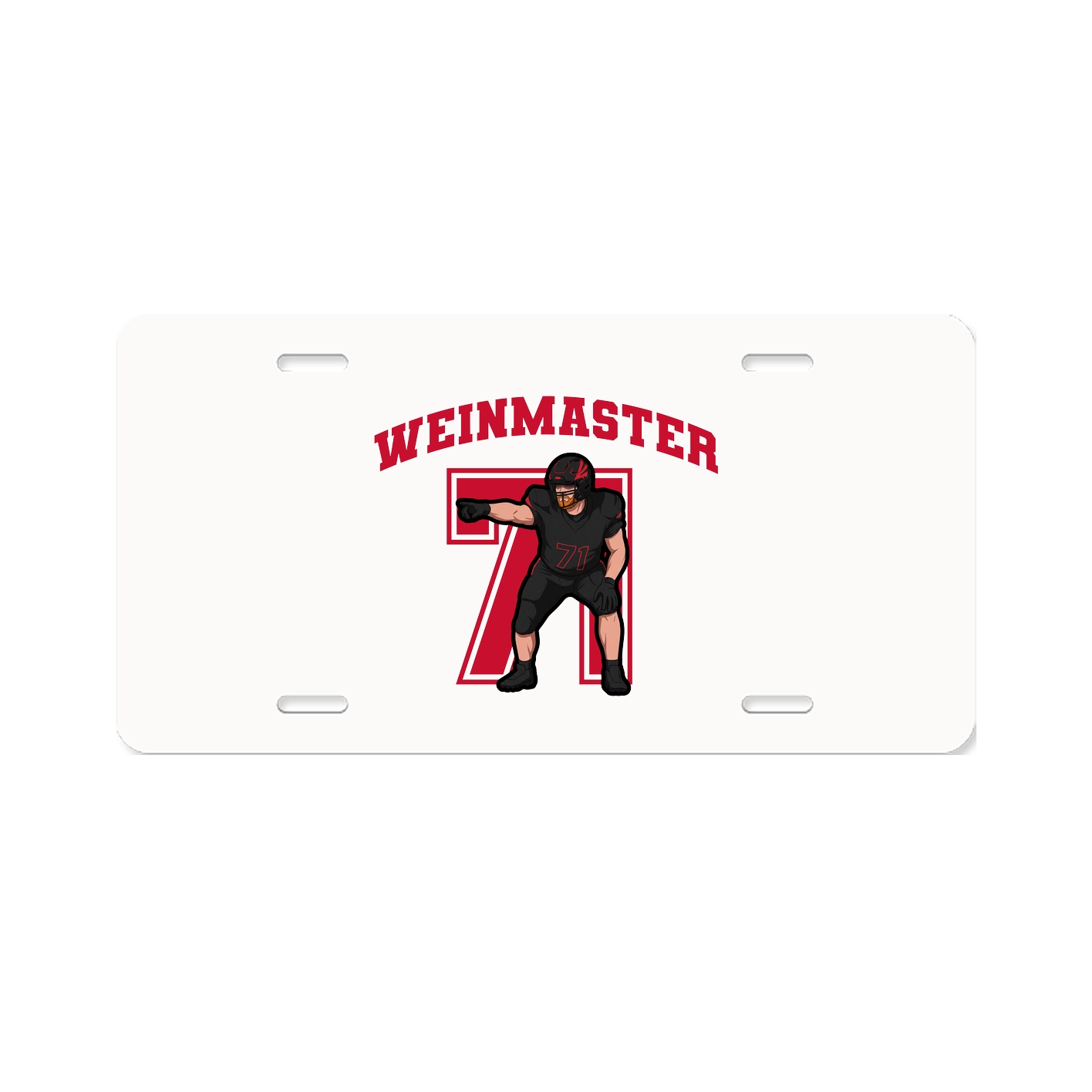 License Plate — Number in Classic