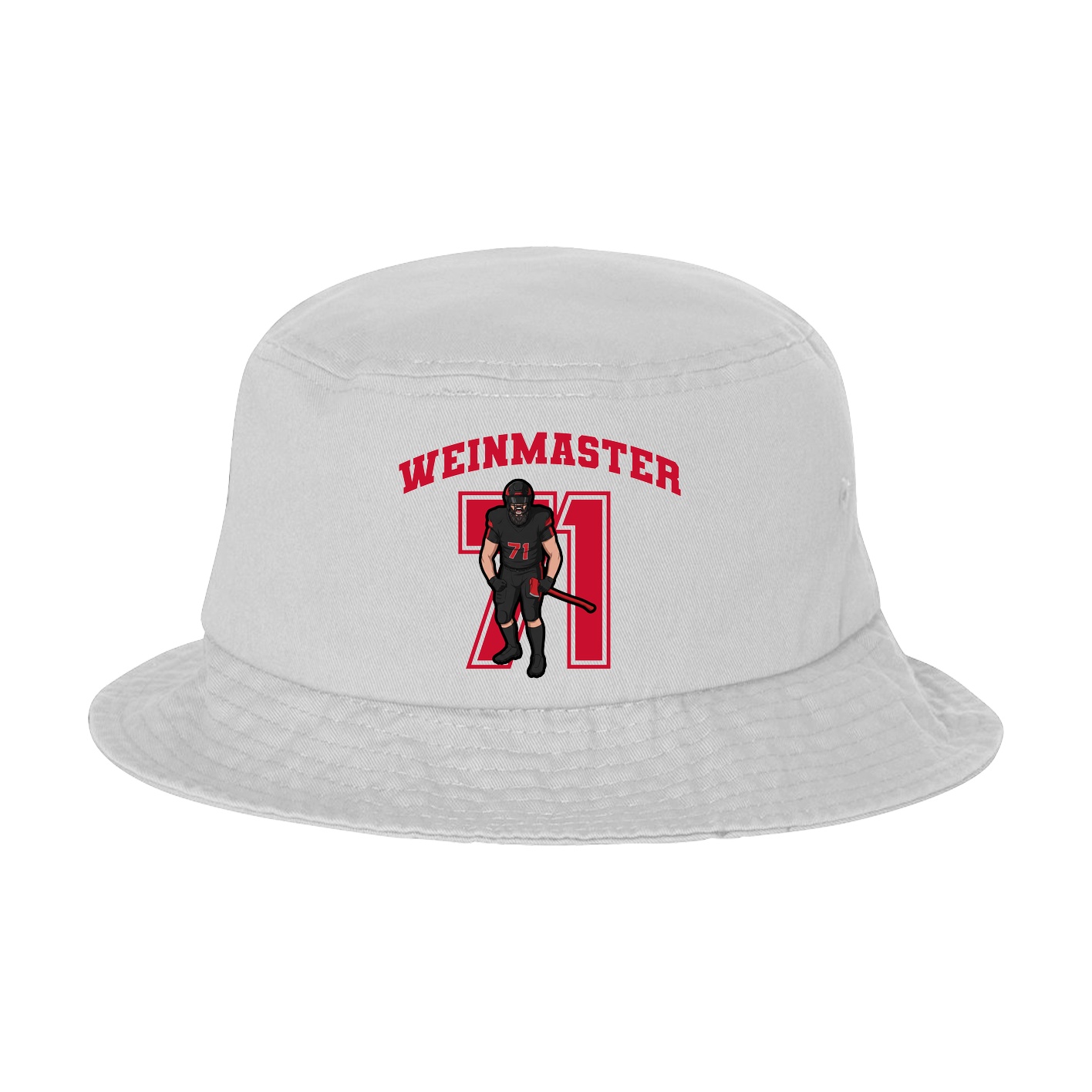 Bucket Cap — Number in White