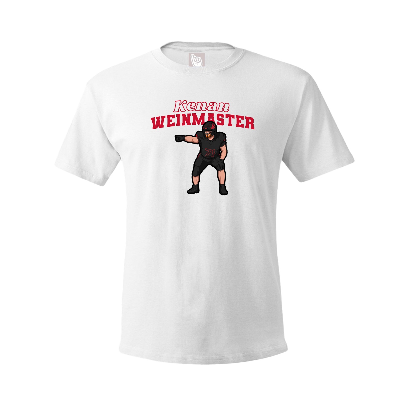 Tee — Name Arch in White