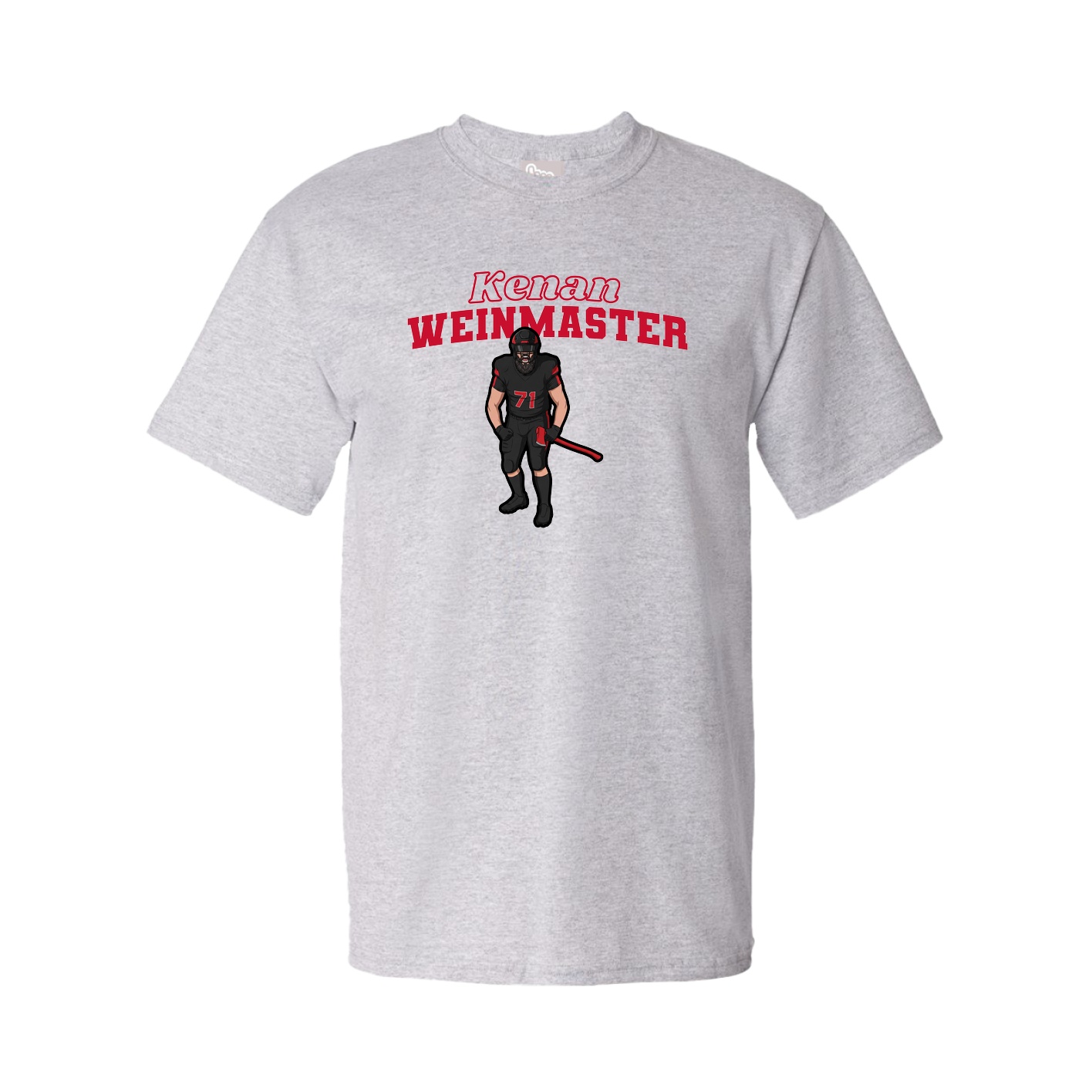 Youth Tee — Name Arch in Grey