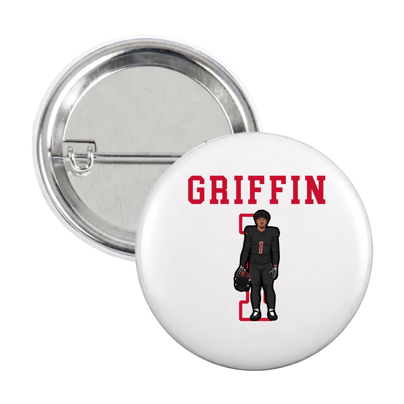 Game Day Button — Shirsey in White