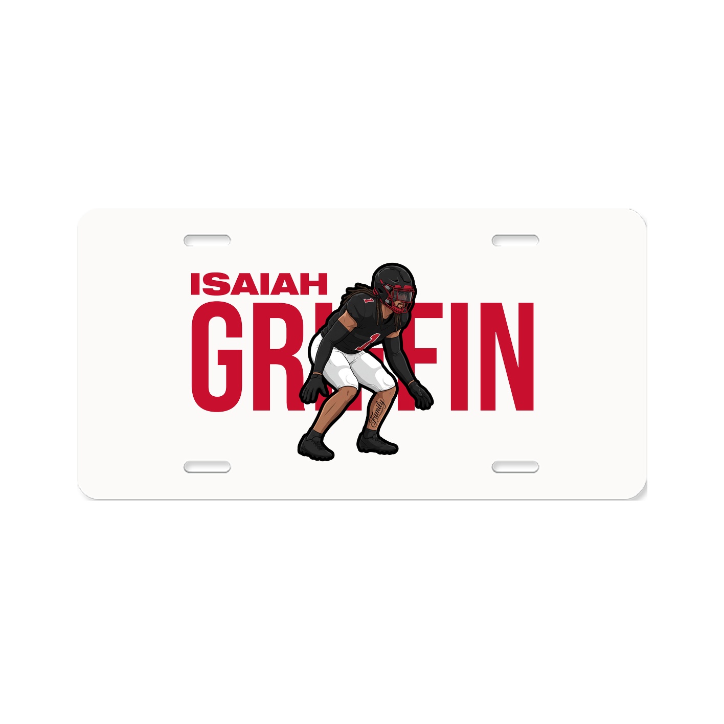 License Plate — Player Name in Classic