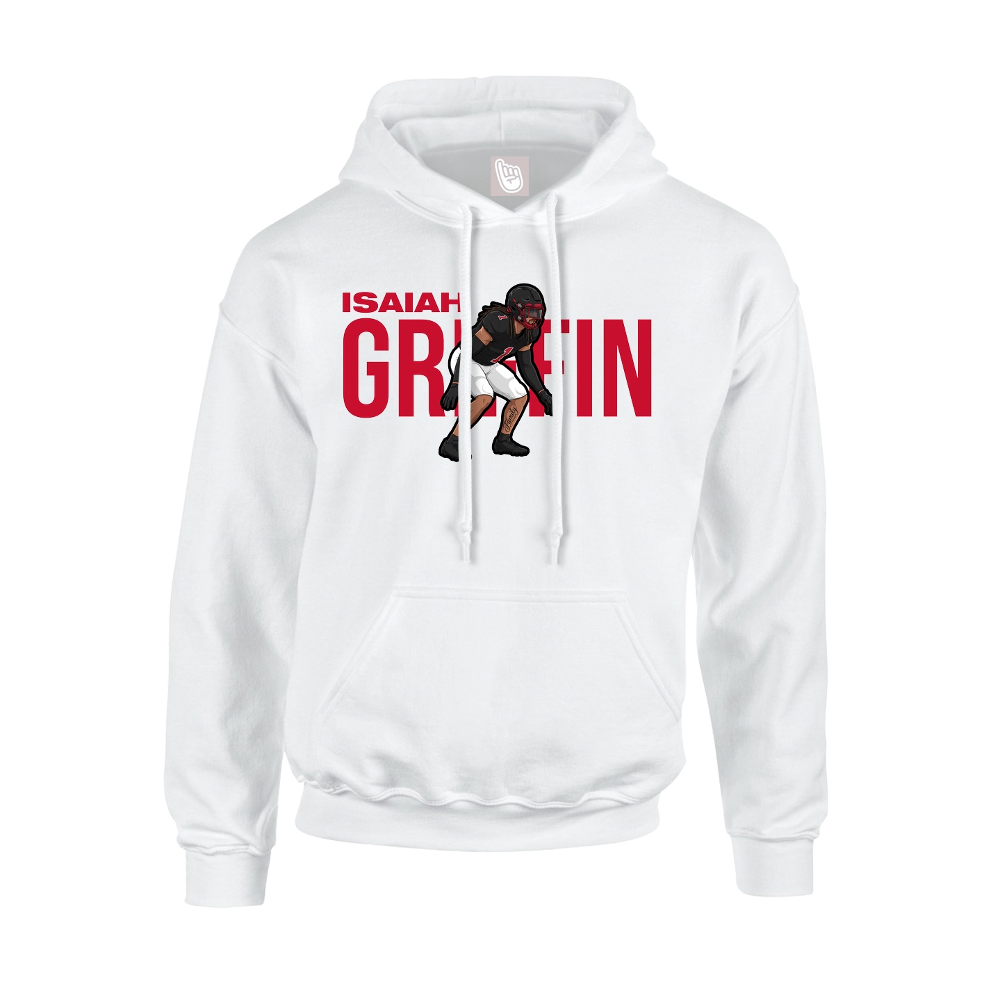 Hoodie — Player Name in White