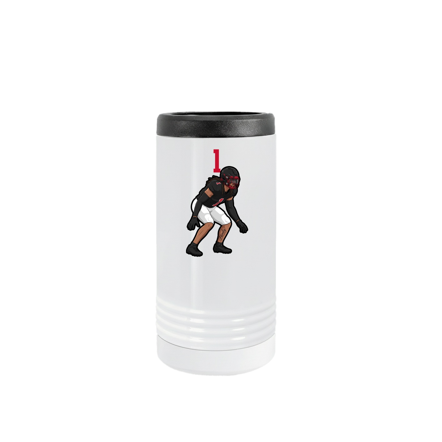 Slim Beverage Holder — Number Top in White