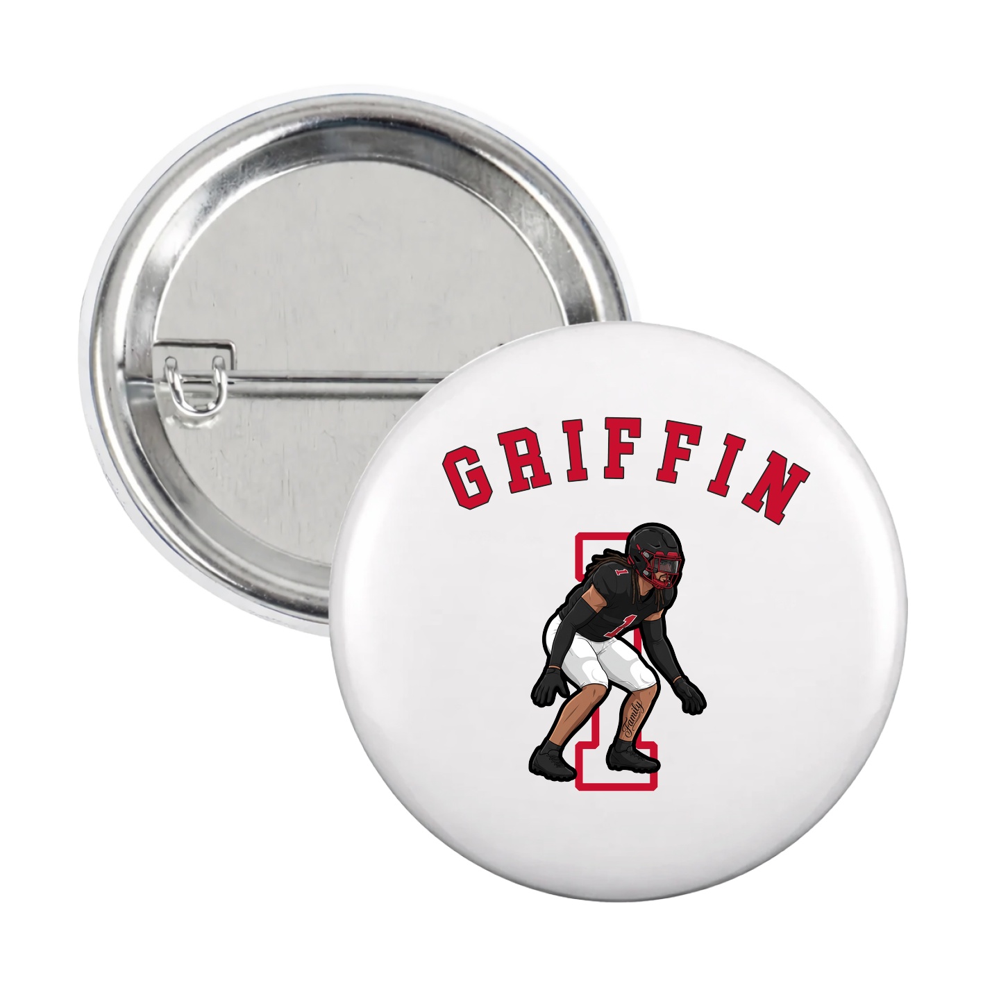 Game Day Button — Shirsey Arch in White