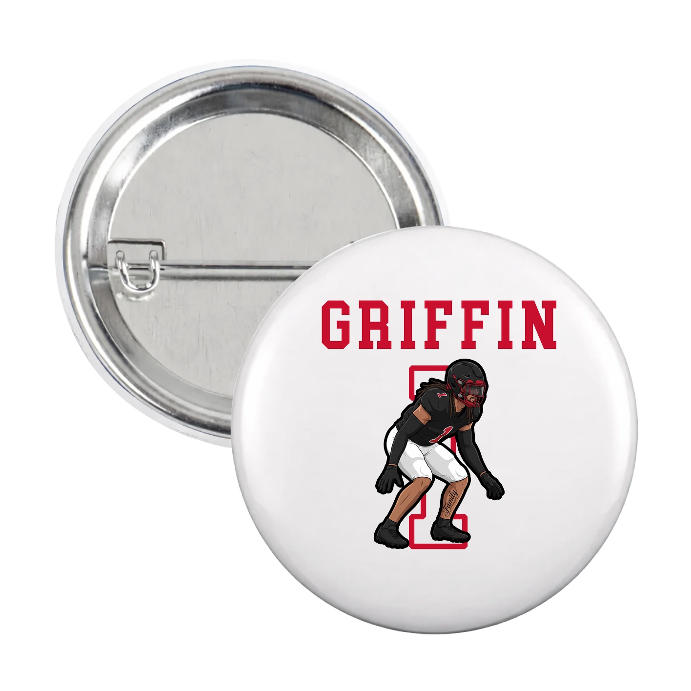 Game Day Button — Shirsey in White