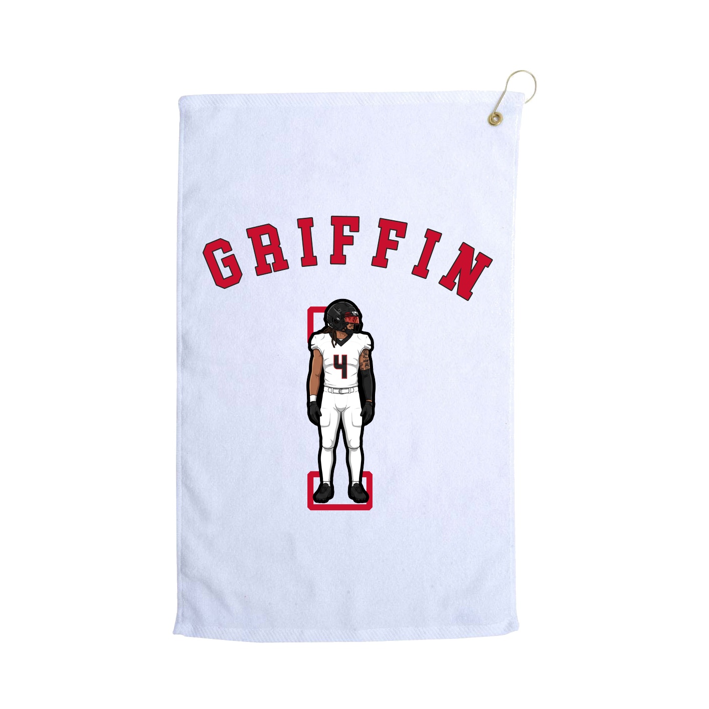 Golf Towel — Shirsey Arch in White