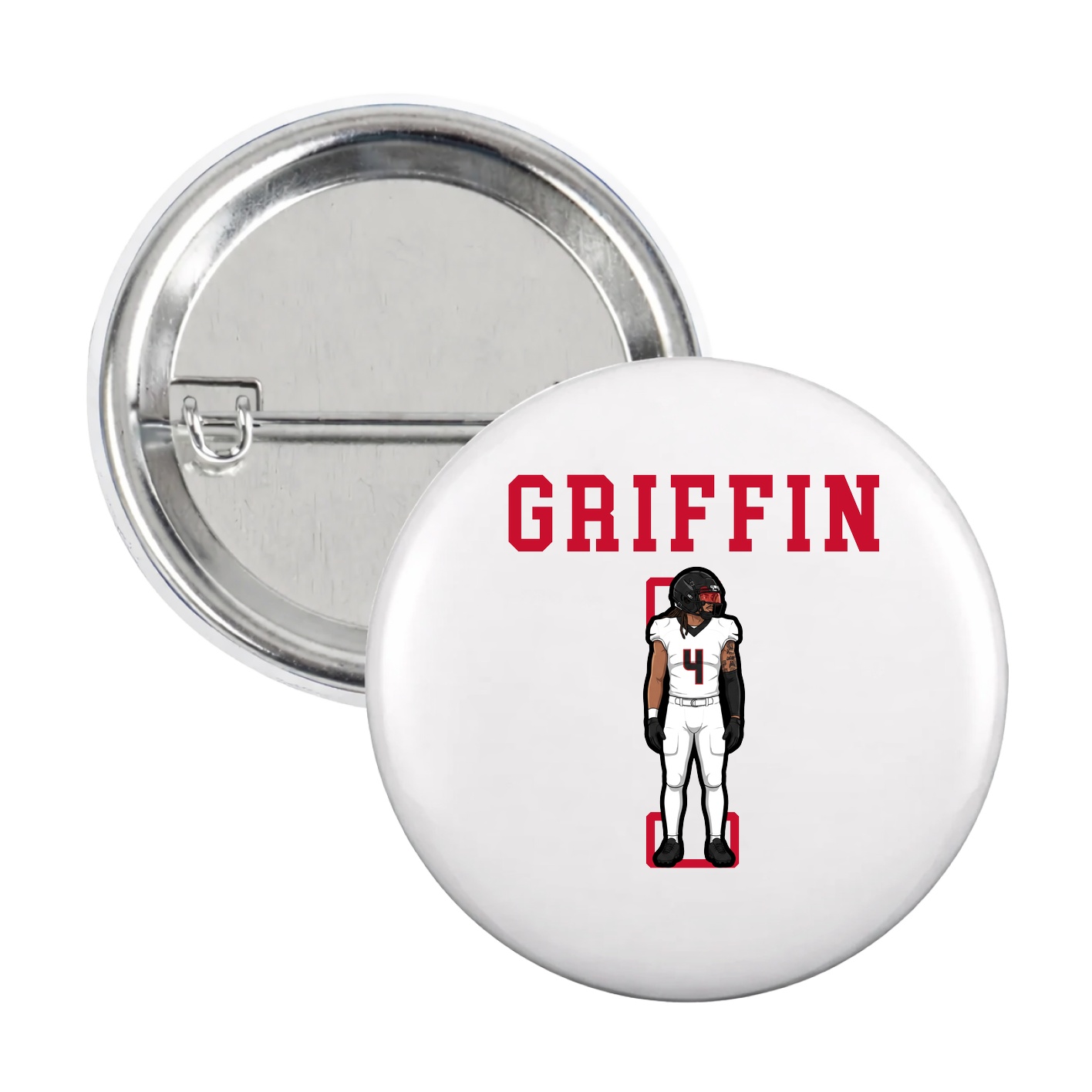 Game Day Button — Shirsey in White
