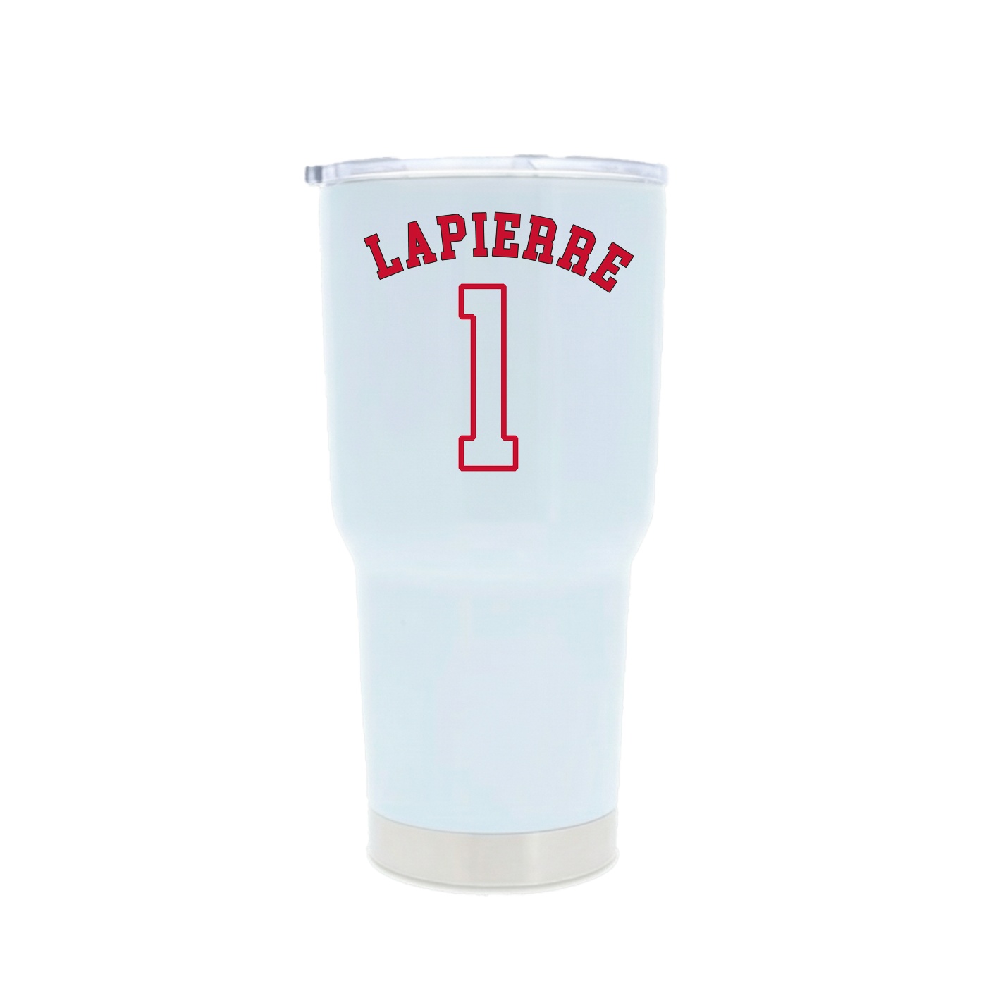 30oz Stainless Steel Tumbler — Shirsey Arch in White