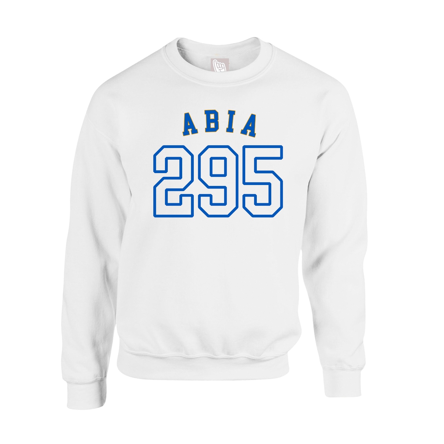 Fleece Crew — Shirsey Arch in White