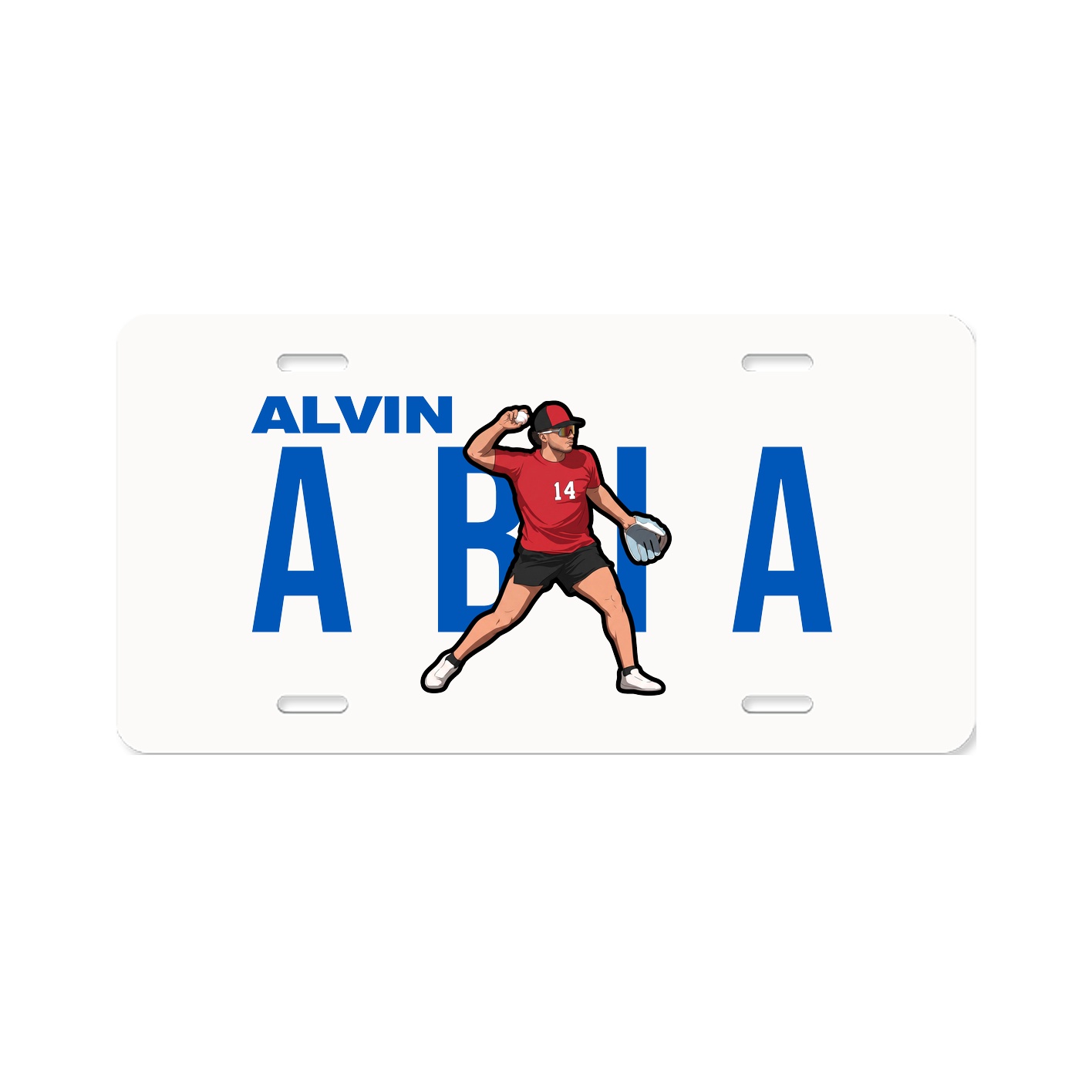 License Plate — Player Name in Classic