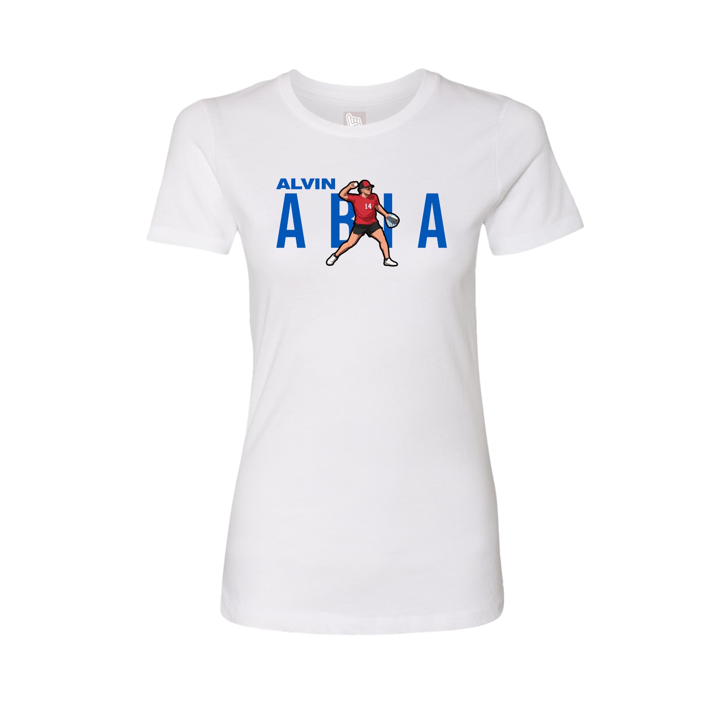 Womens Tee — Player Name in White