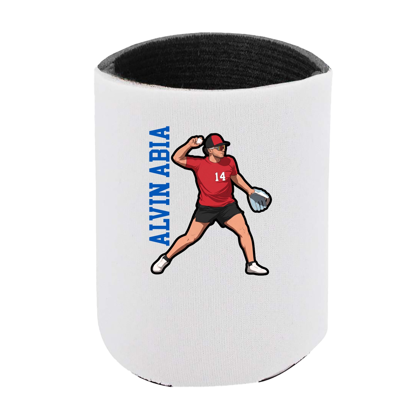 Can Holder — Name Vertical in White