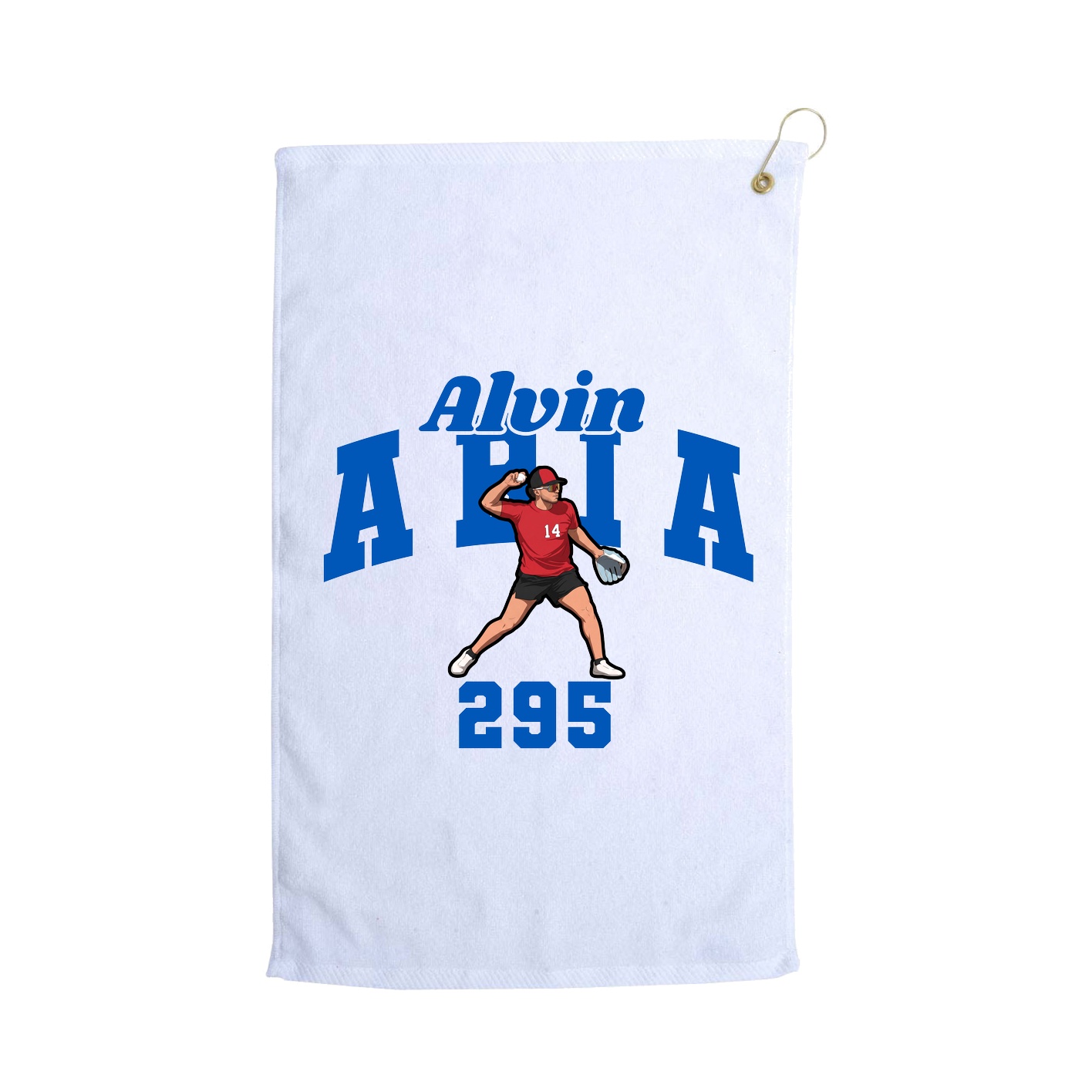 Golf Towel — Signature Arch in White
