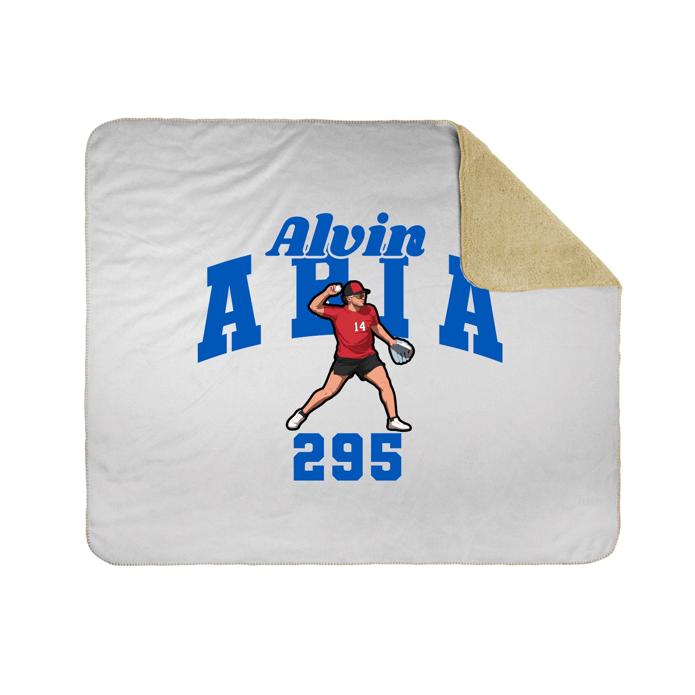 Throw Blanket — Signature Arch in White