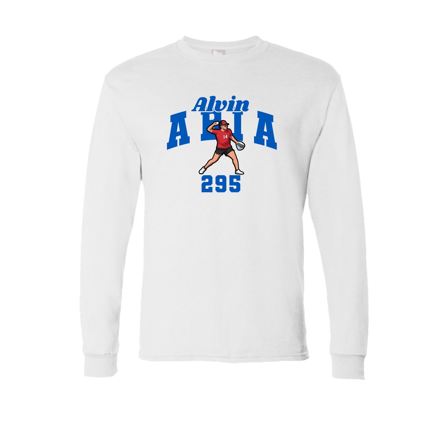 Long Sleeve Tee — Signature Arch in White