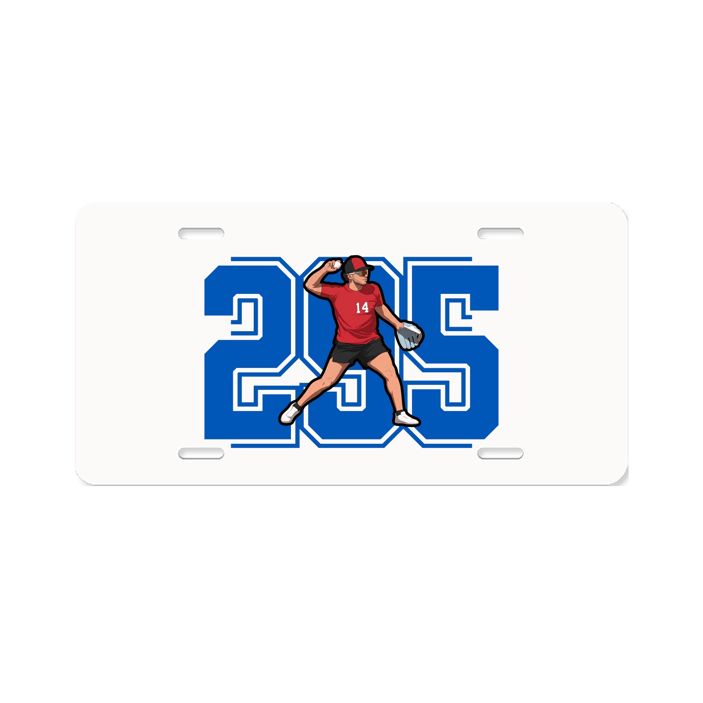 License Plate — Number in Classic