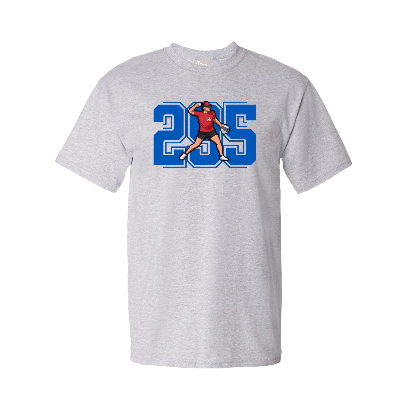 Youth Tee — Number in Grey