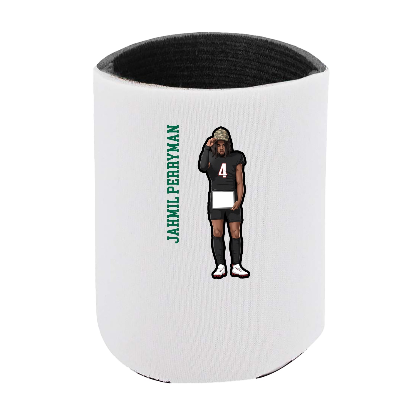Can Holder — Name Vertical in White