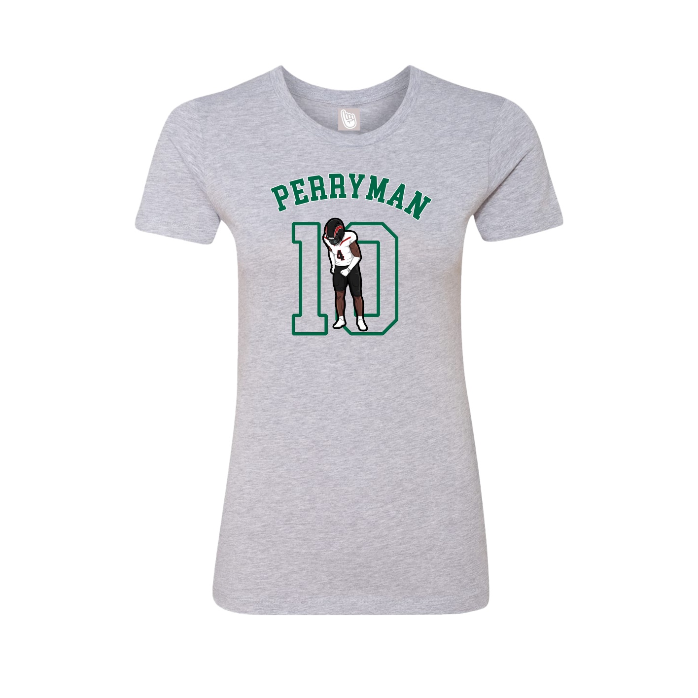 Fitted Women's Tee — Shirsey Arch in Grey