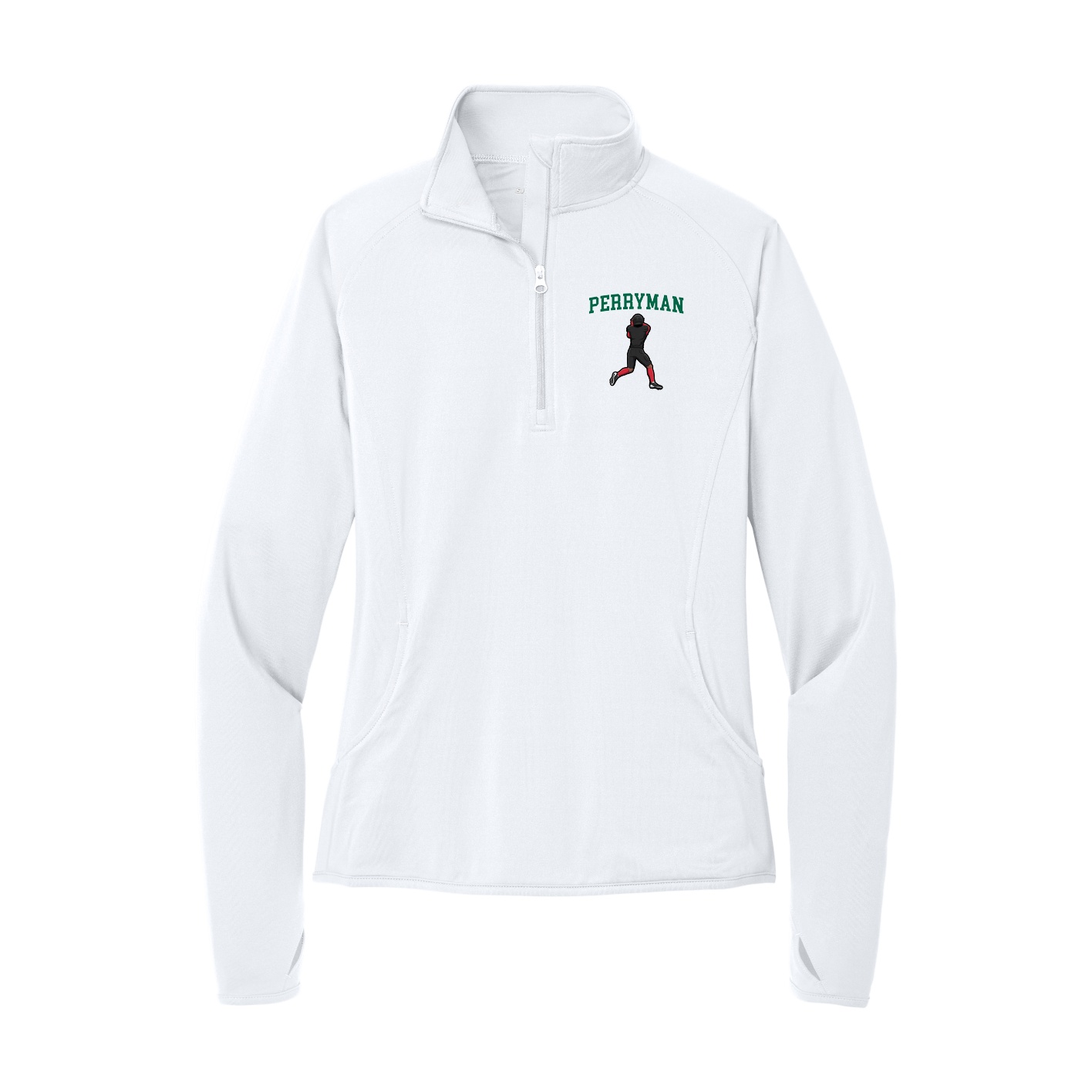 Women's Q-Zip Pullover — Shirsey in White