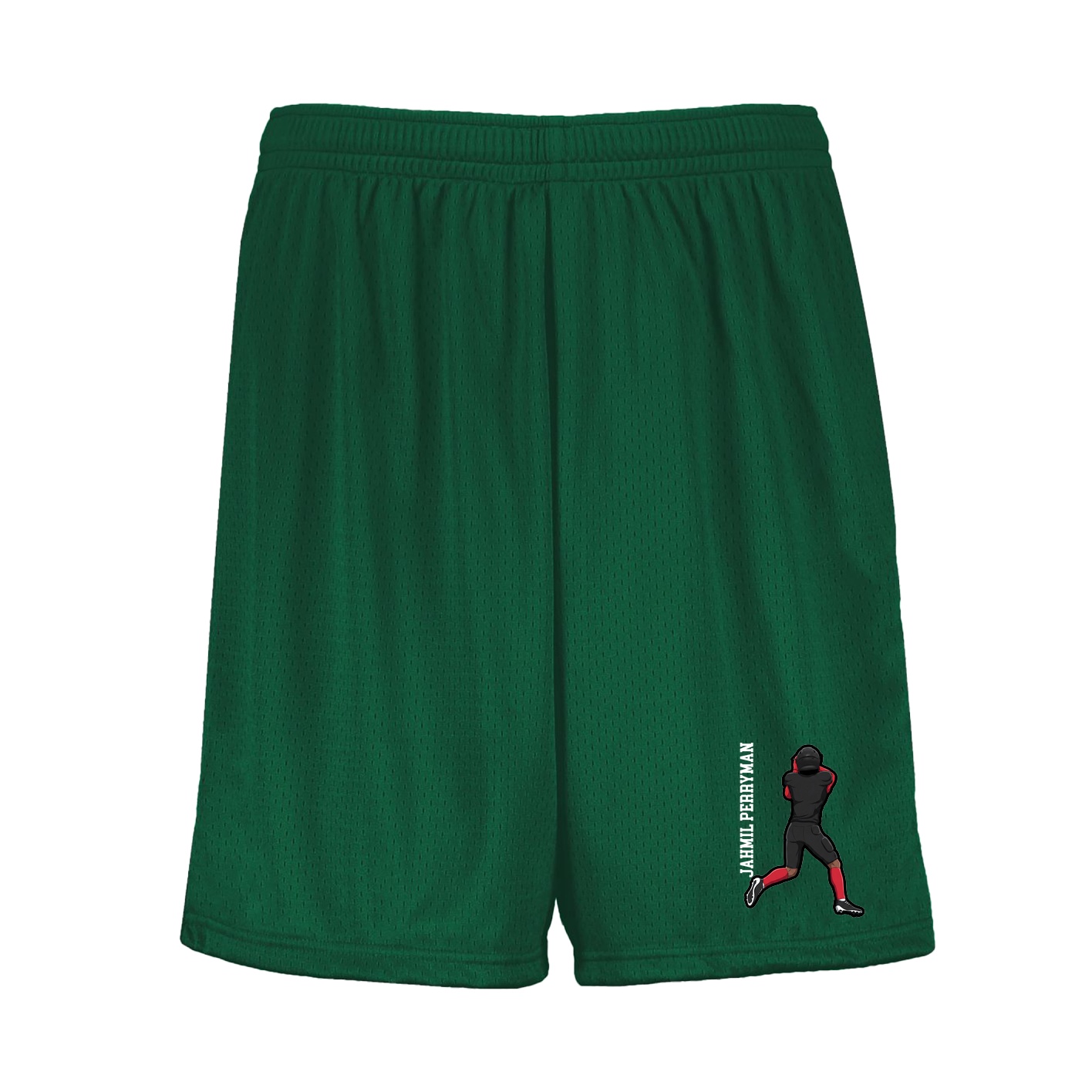 Shorts — Name Vertical in Green