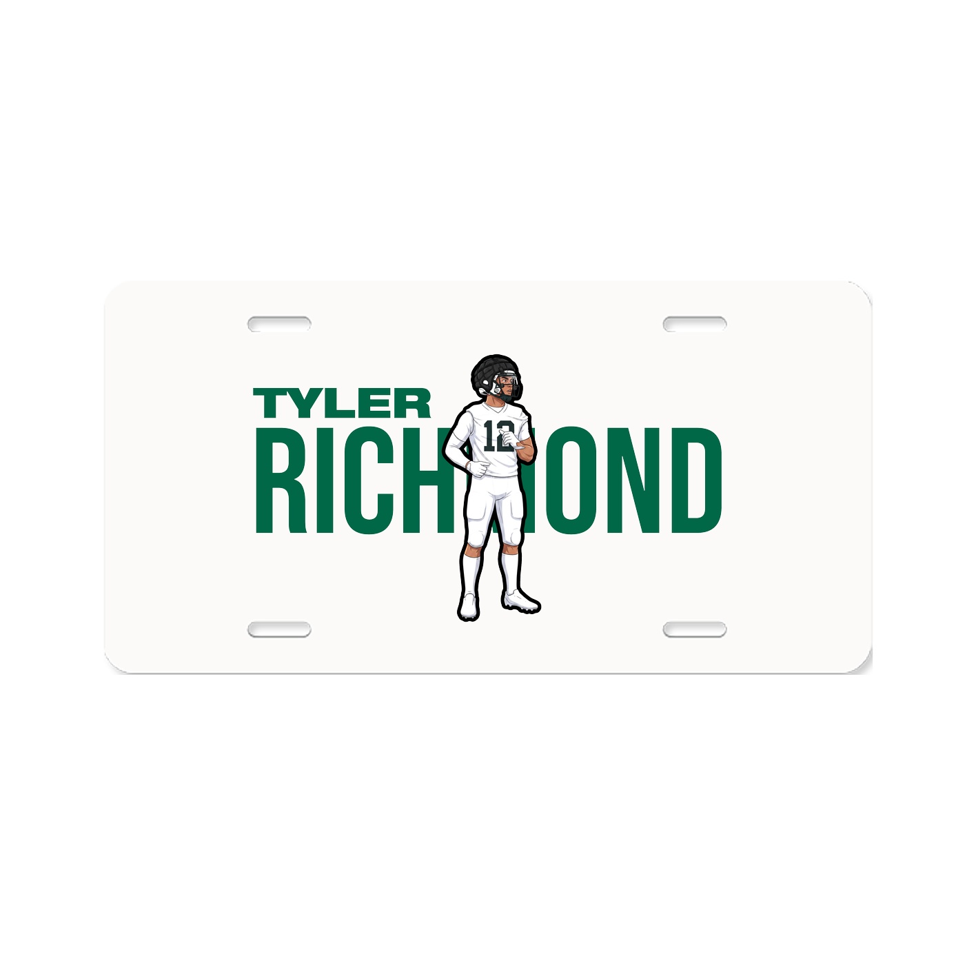 License Plate — Player Name in Classic