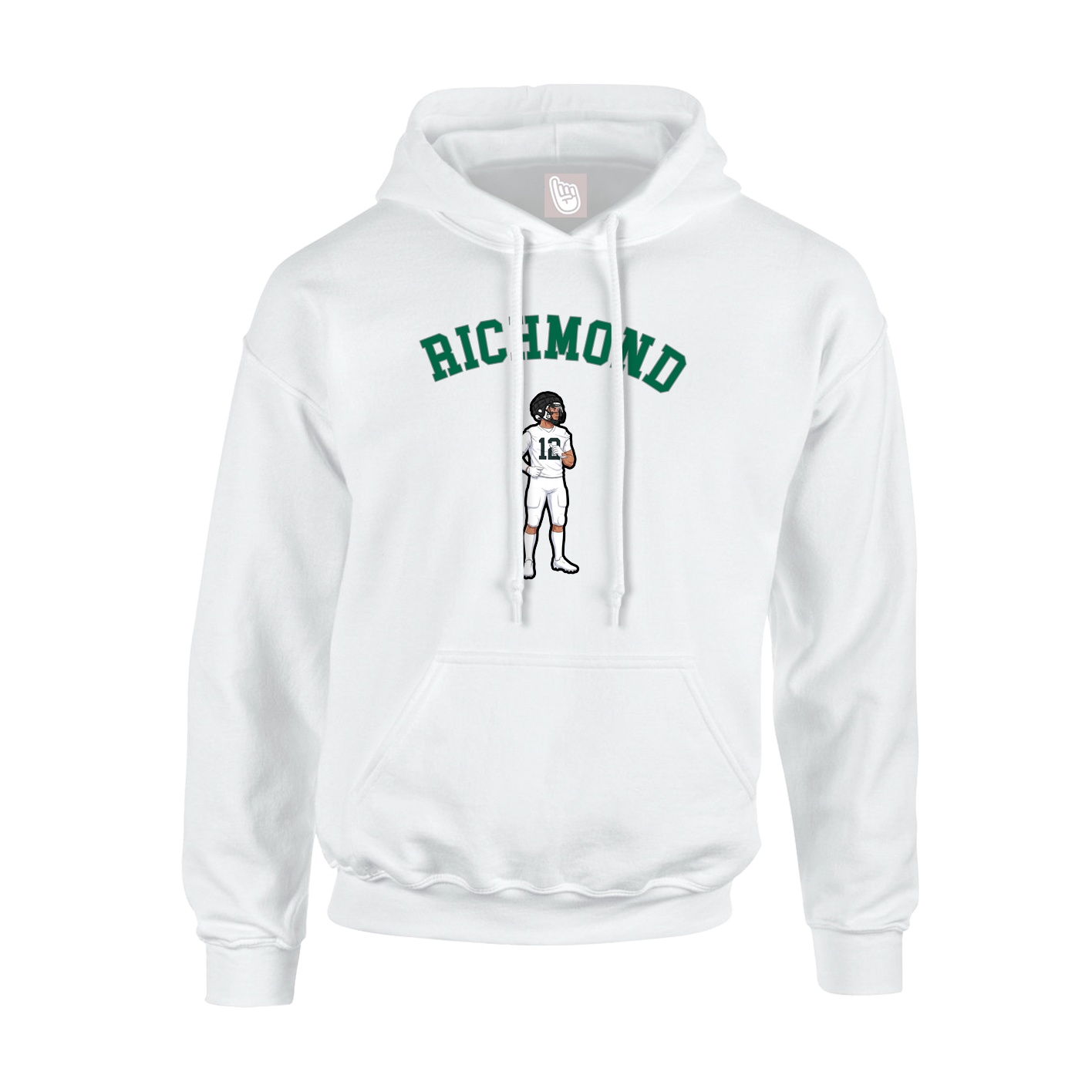 Youth Hoodie — Shirsey Arch in White