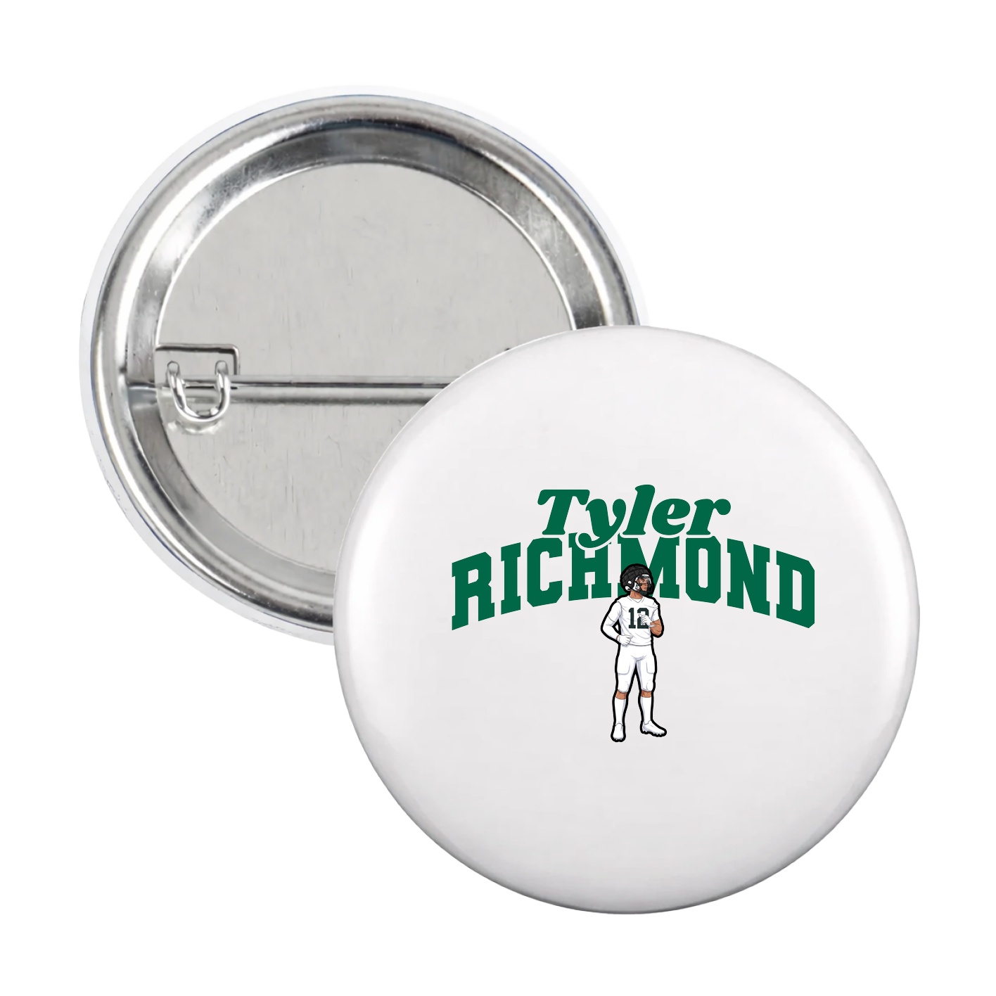 Game Day Button — Signature Arch in White