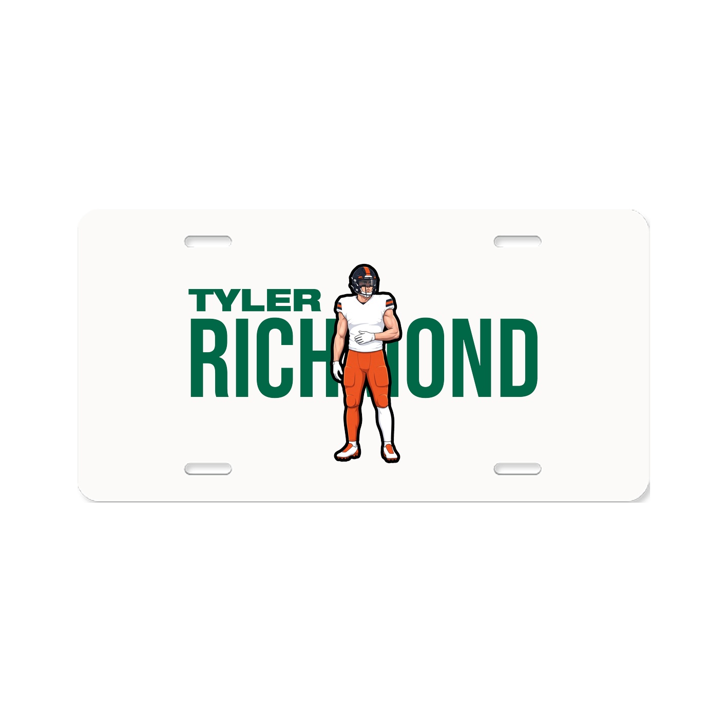 License Plate — Player Name in Classic