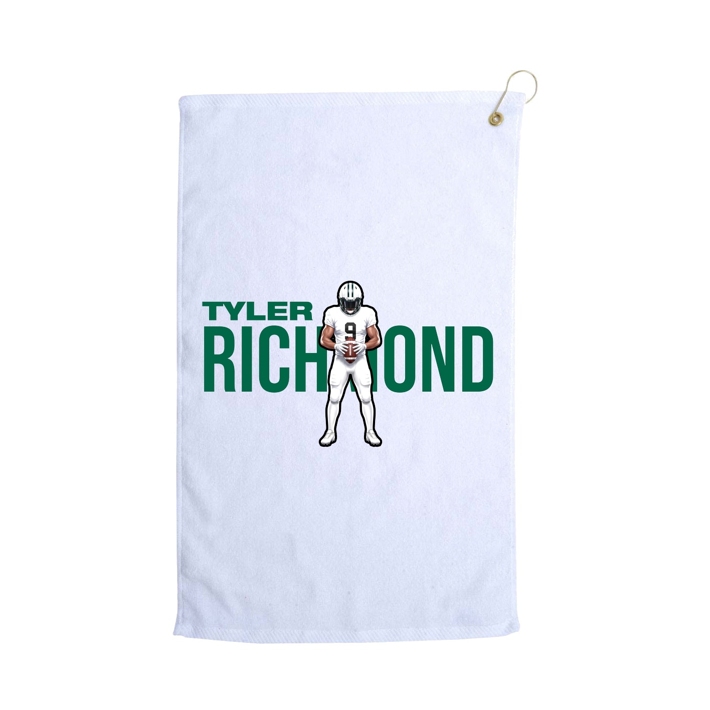 Golf Towel — Player Name in White