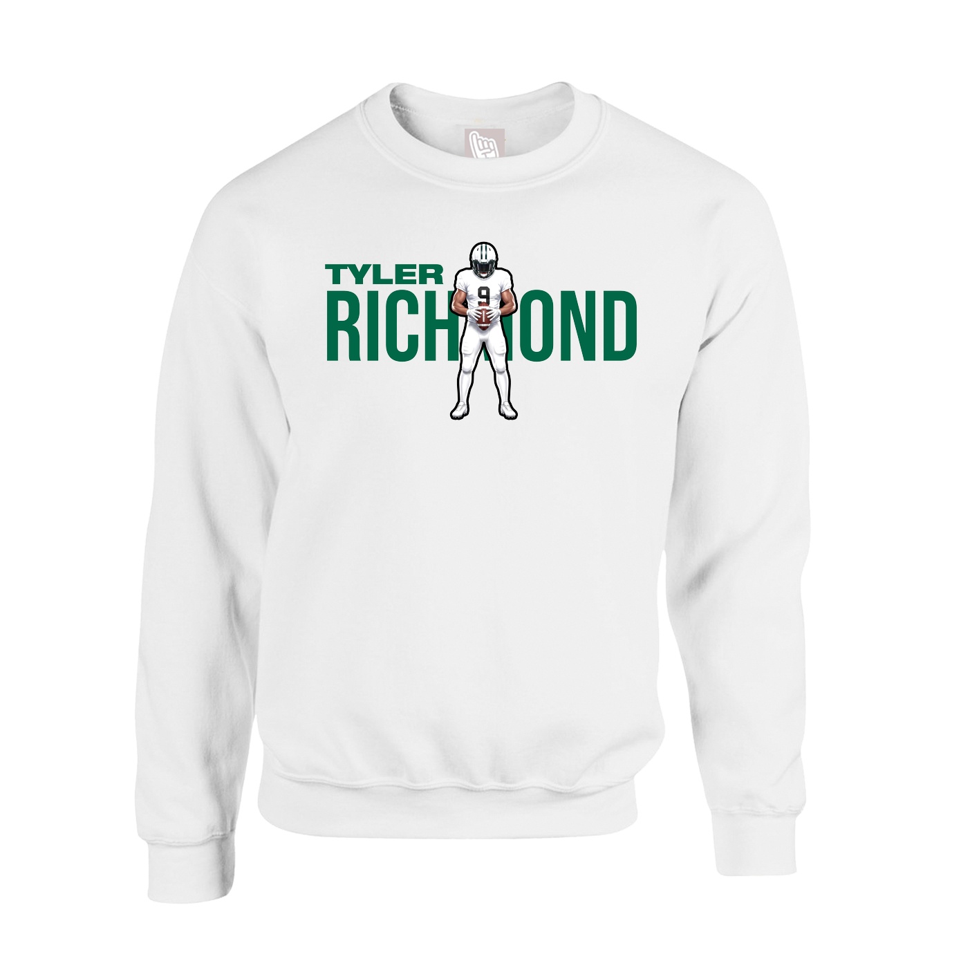 Fleece Crew — Player Name in White